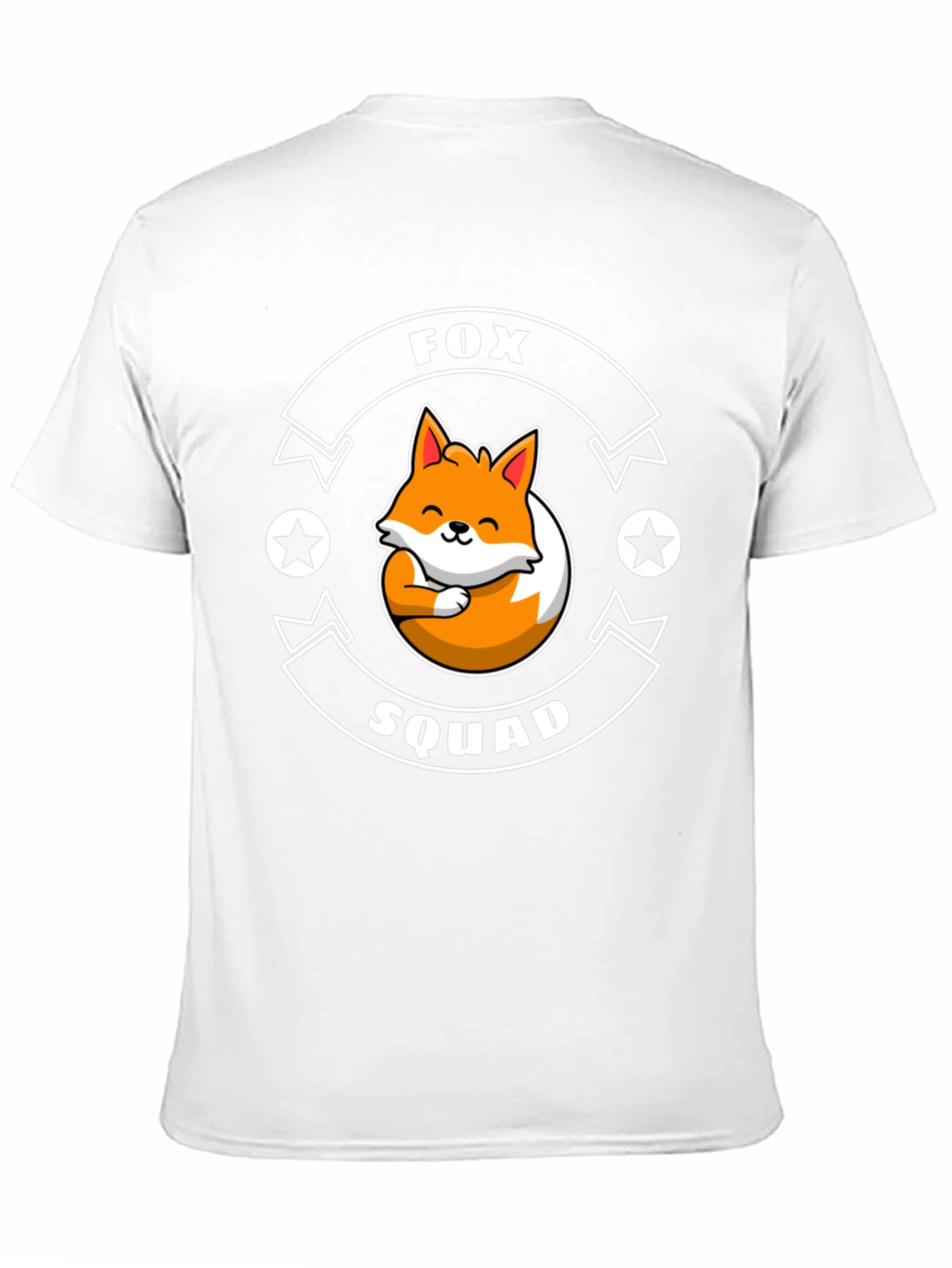 Fox Squad Graphic T-Shirt - Cute Cartoon Fox Design