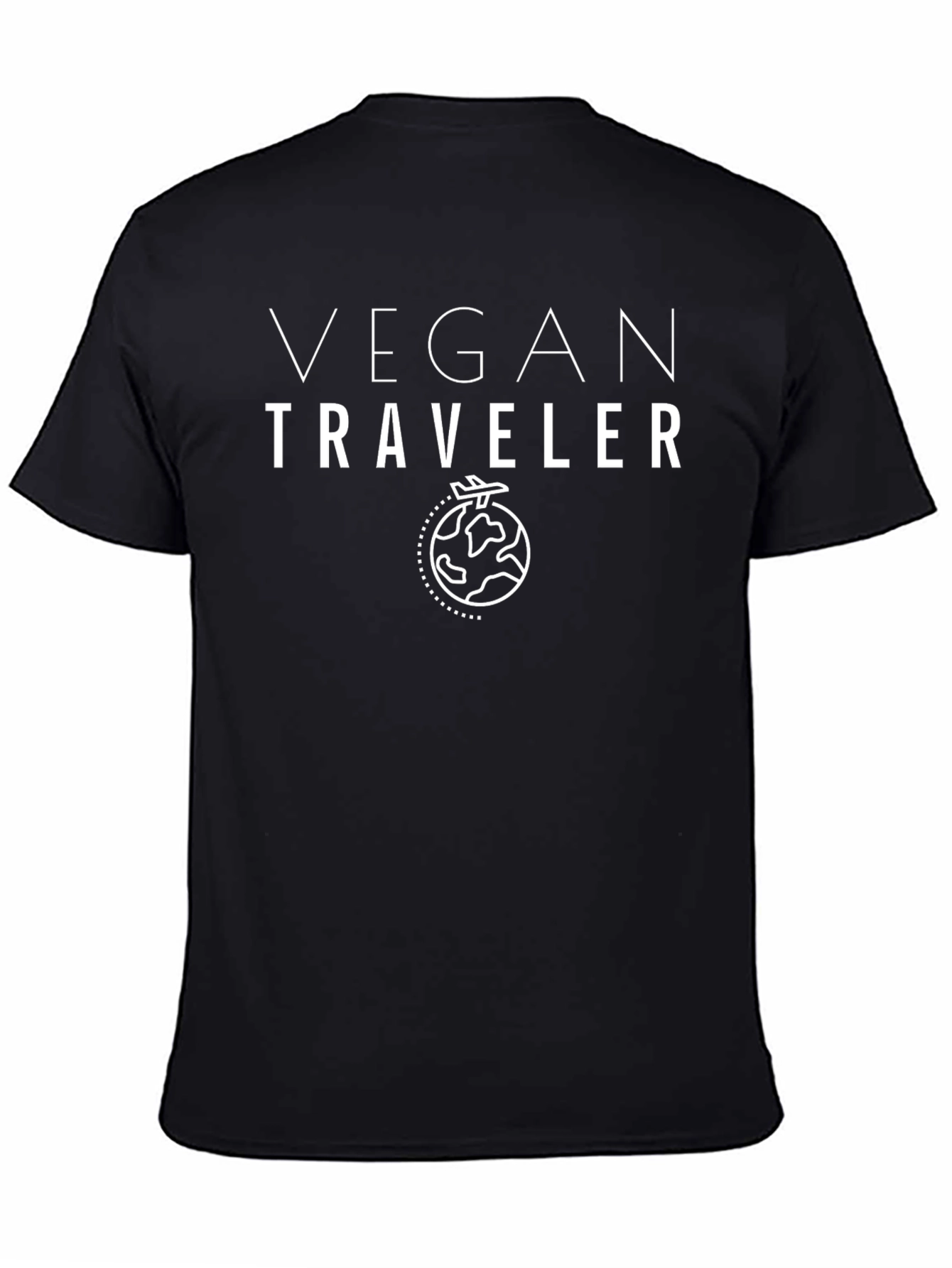 Vegan Traveler T-Shirt - Black