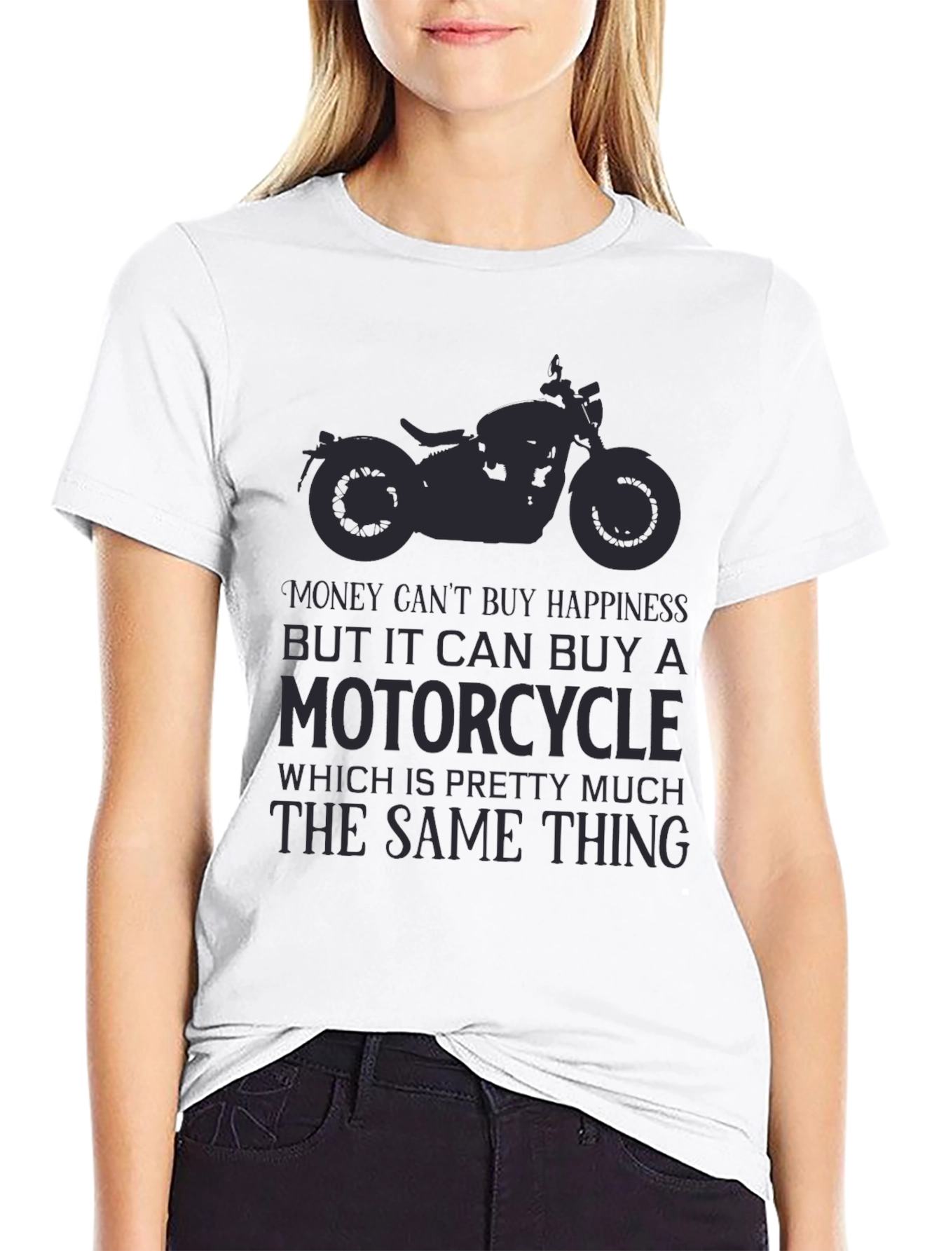 Motorcycle Graphic T-Shirt - Happiness Guarantee