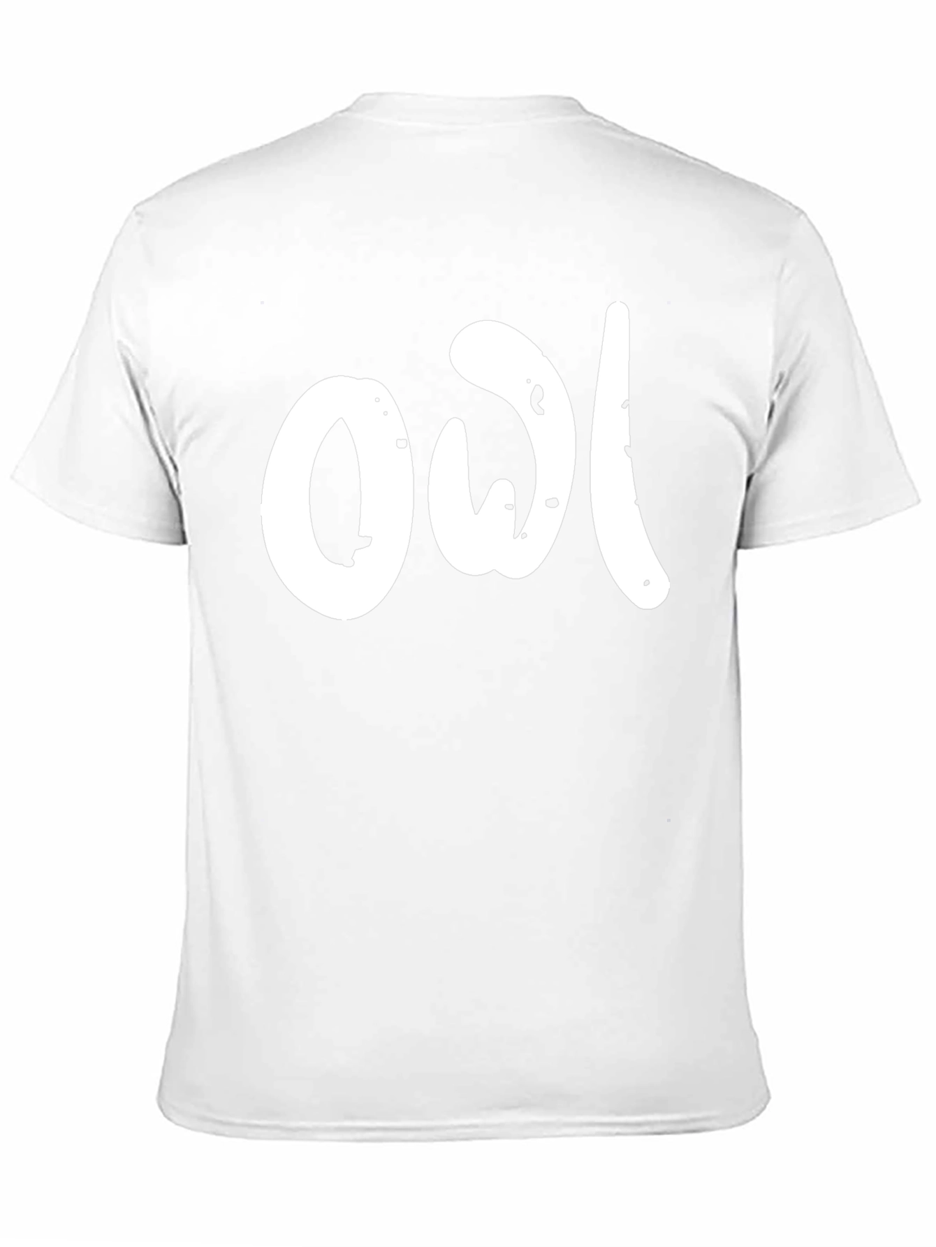 Black T-Shirt with Owl Graphic