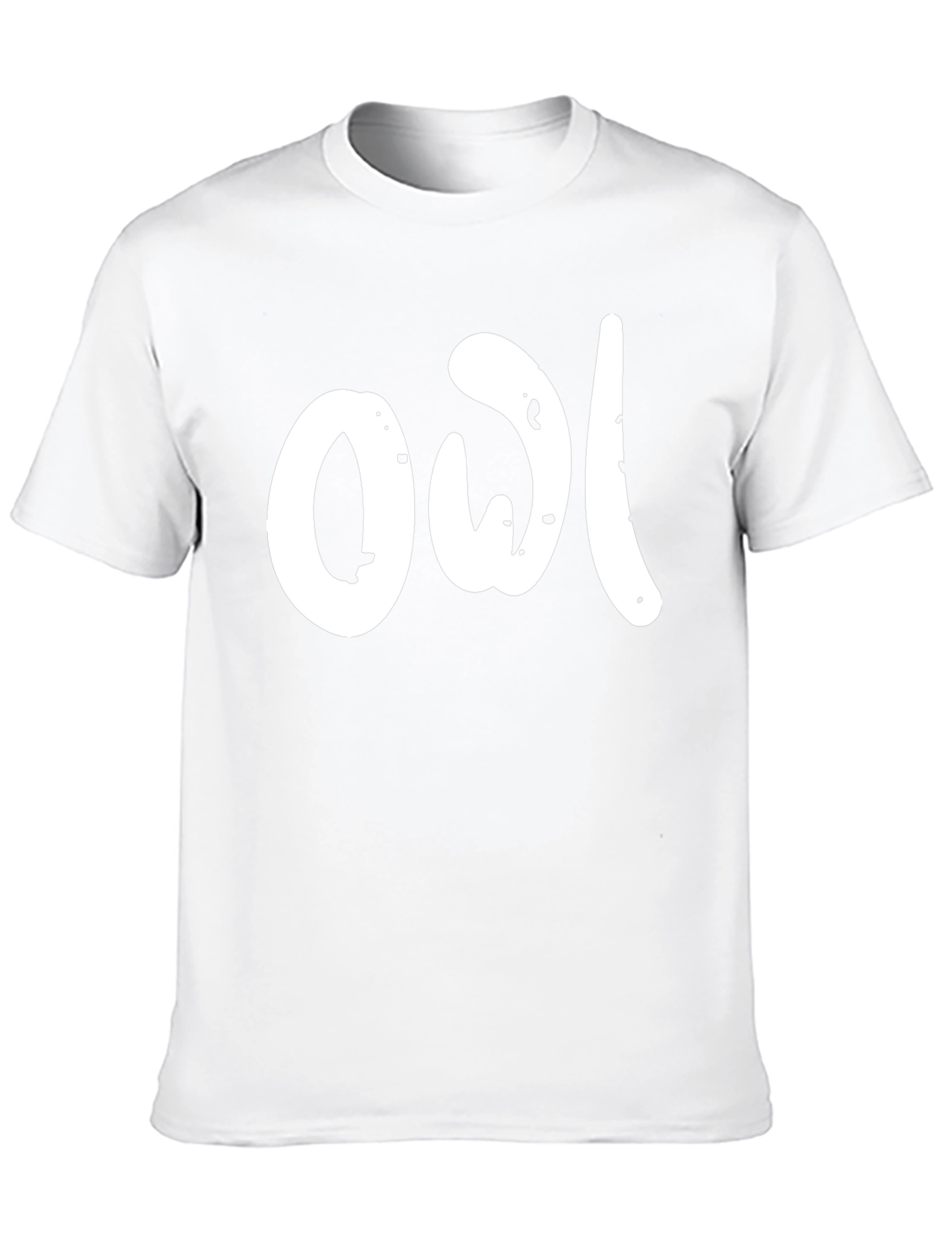 Black T-Shirt with Owl Graphic