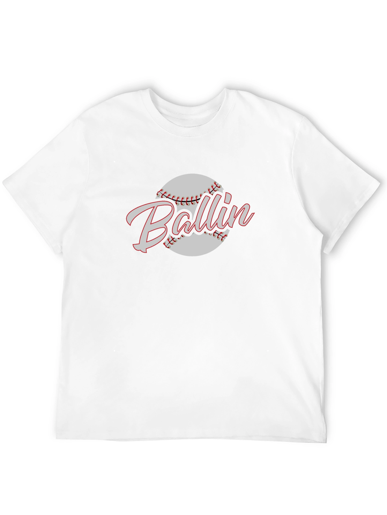 Ballin Baseball Graphic T-Shirt