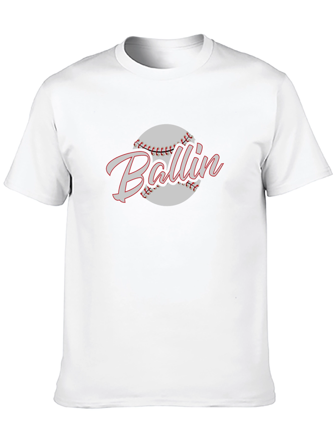 Ballin Baseball Graphic T-Shirt