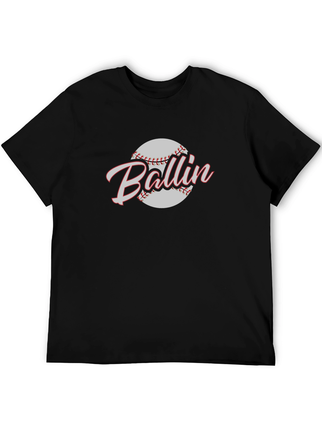 Ballin Baseball Graphic T-Shirt