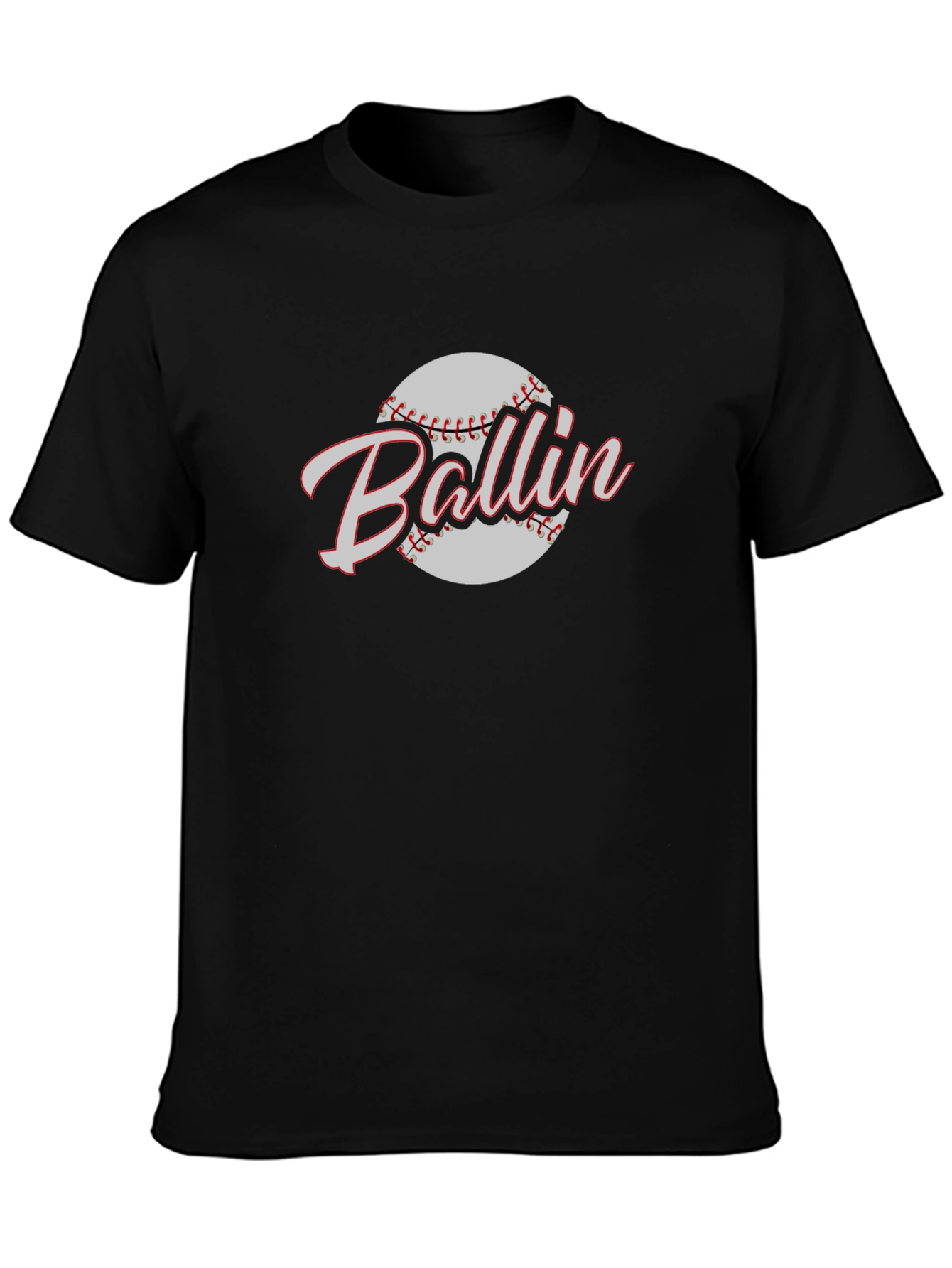 Ballin Baseball Graphic T-Shirt