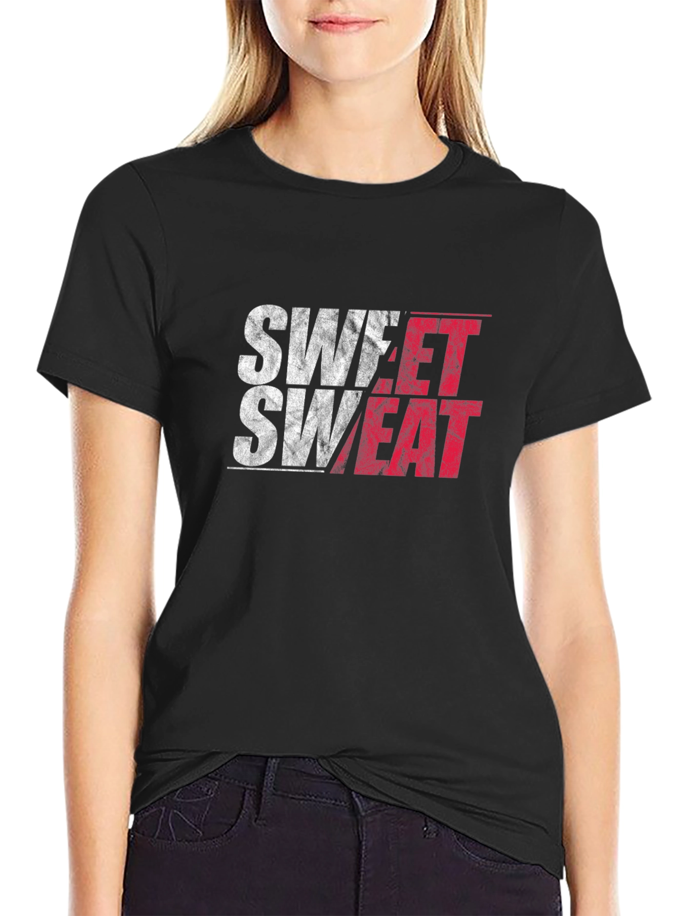Sweet Sweat Black Graphic Tee