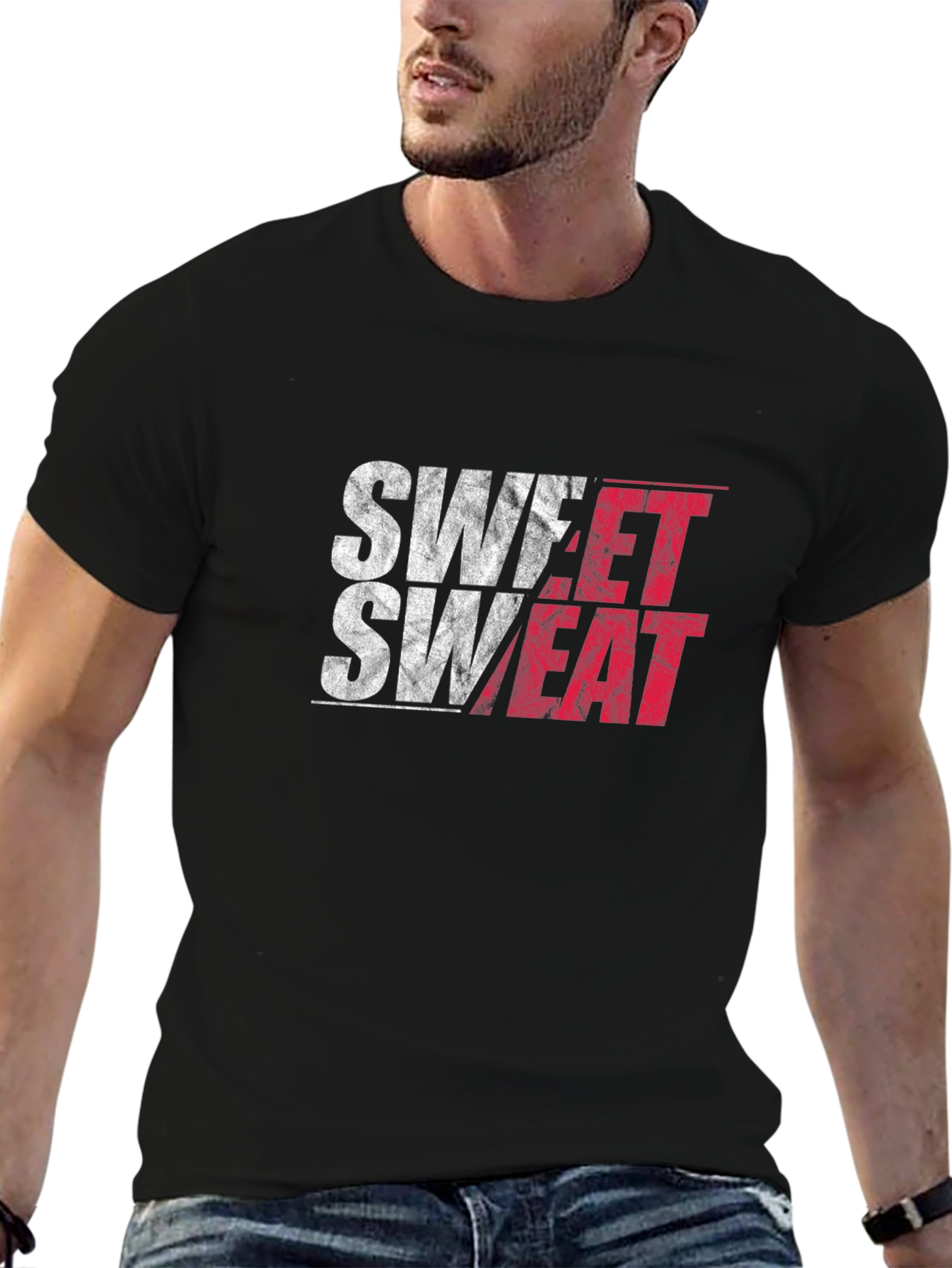 Sweet Sweat Black Graphic Tee