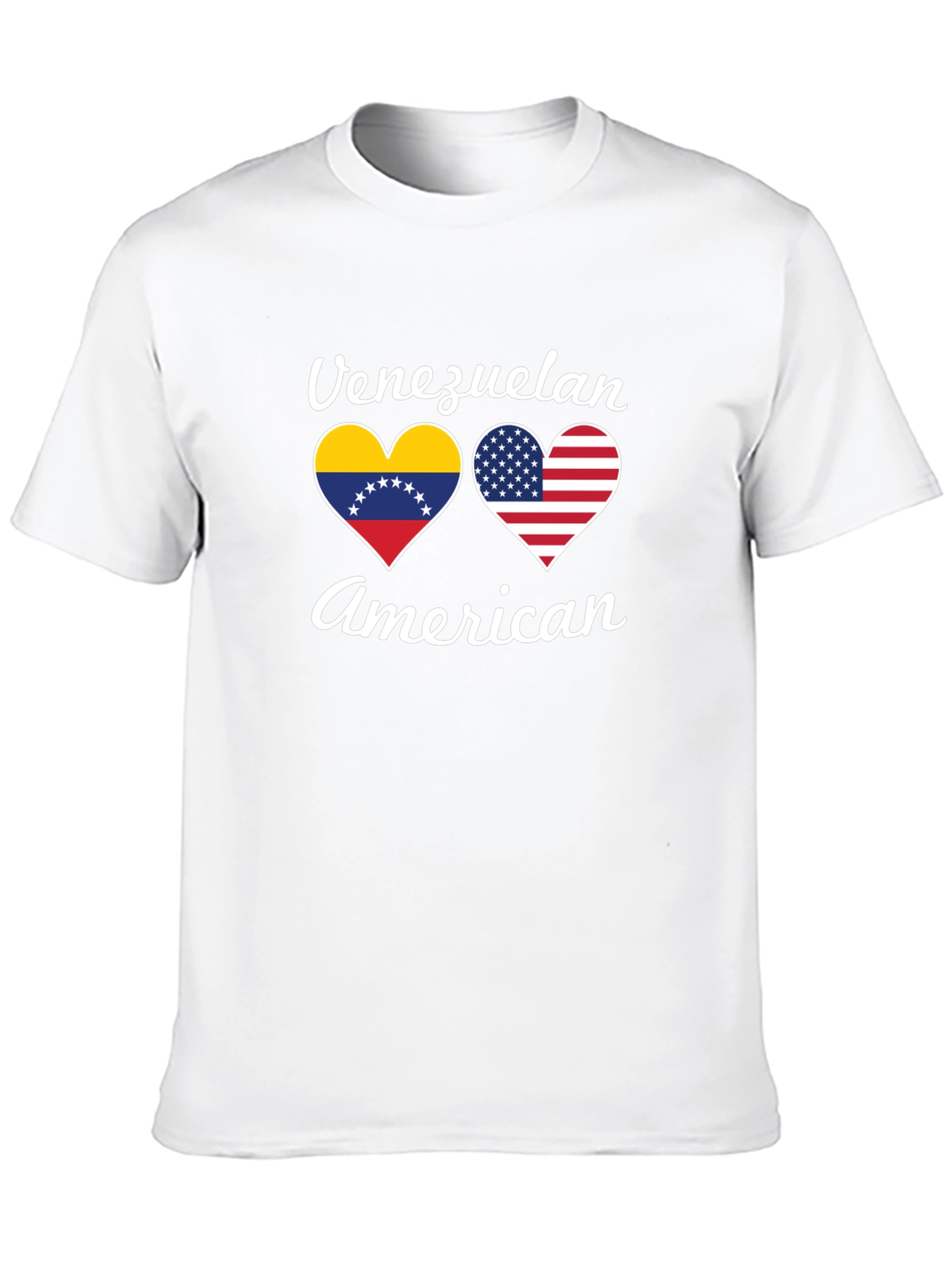 Venezuelan American Heart Flag T-Shirt