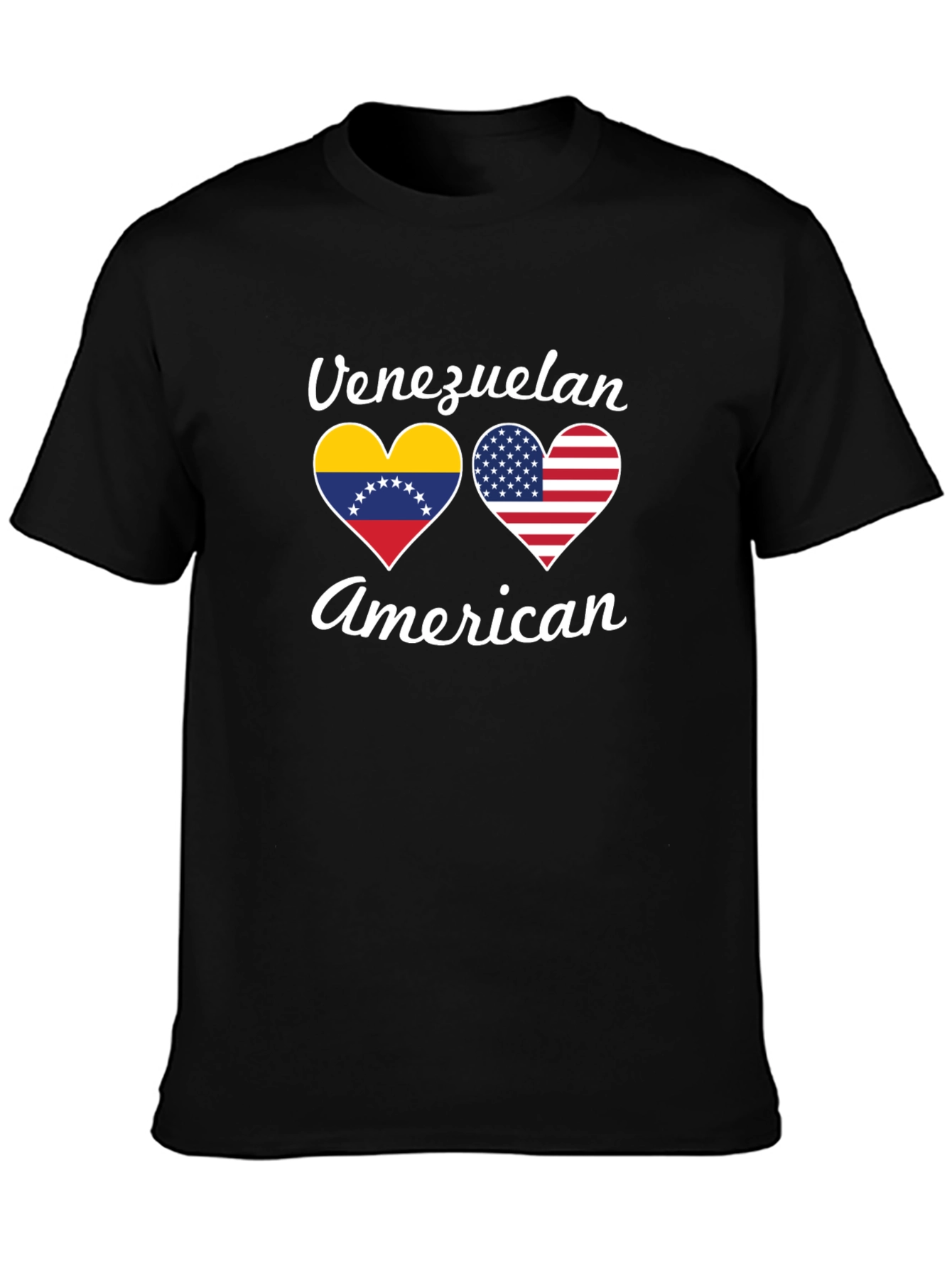 Venezuelan American Heart Flag T-Shirt