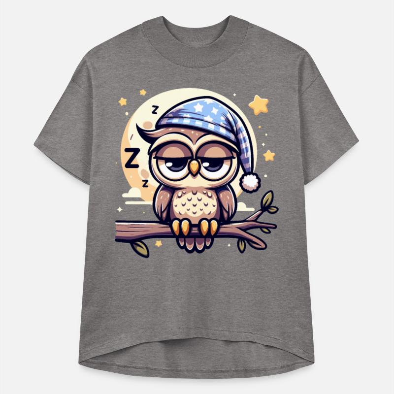 Owl Nightcap Sleeping Owl Full Moon