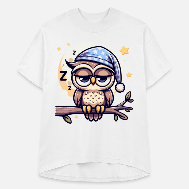 Owl Nightcap Sleeping Owl Full Moon