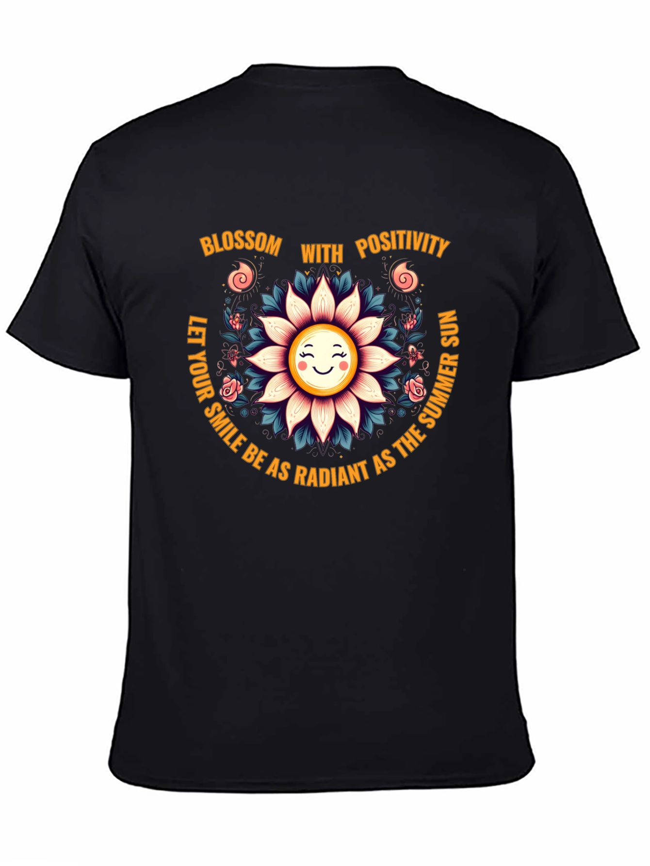 Blossom with Positivity Graphic Tee