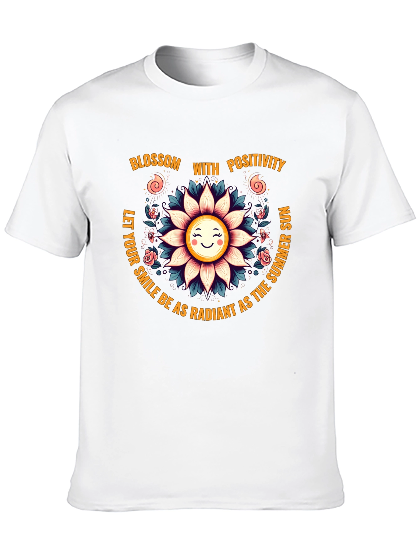 Blossom with Positivity Graphic Tee