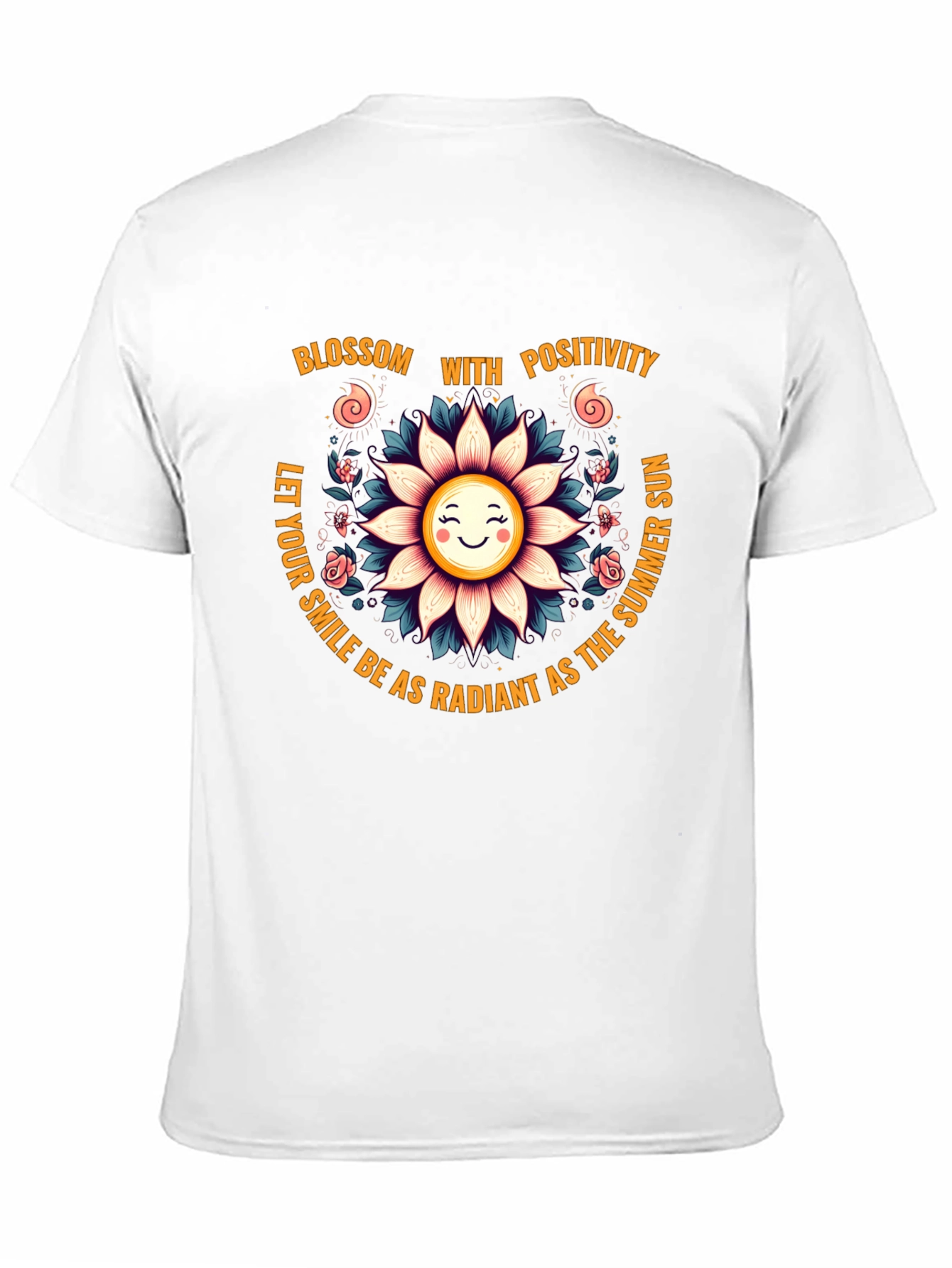 Blossom with Positivity Graphic Tee