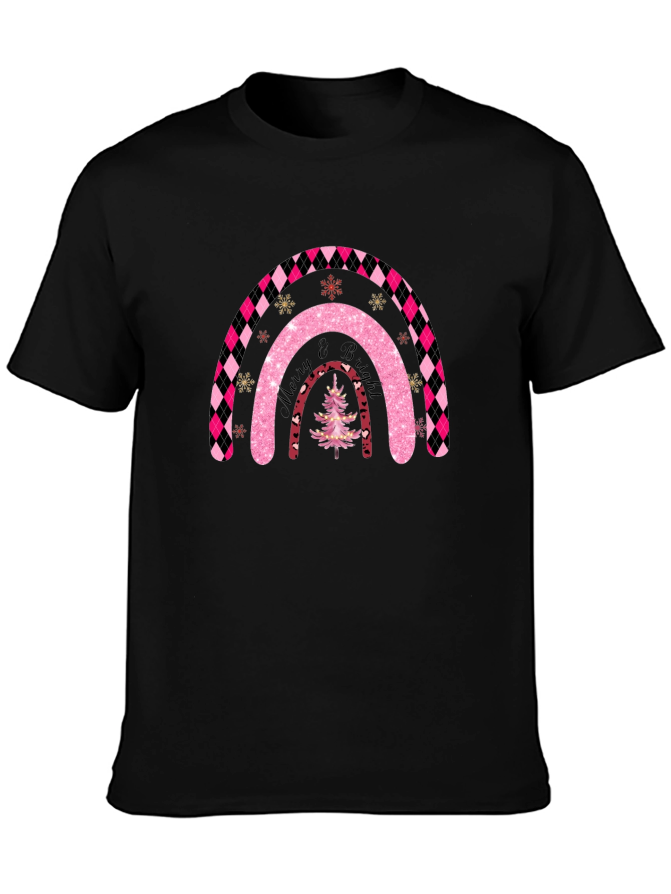 Festive Rainbow Christmas Tree T-Shirt