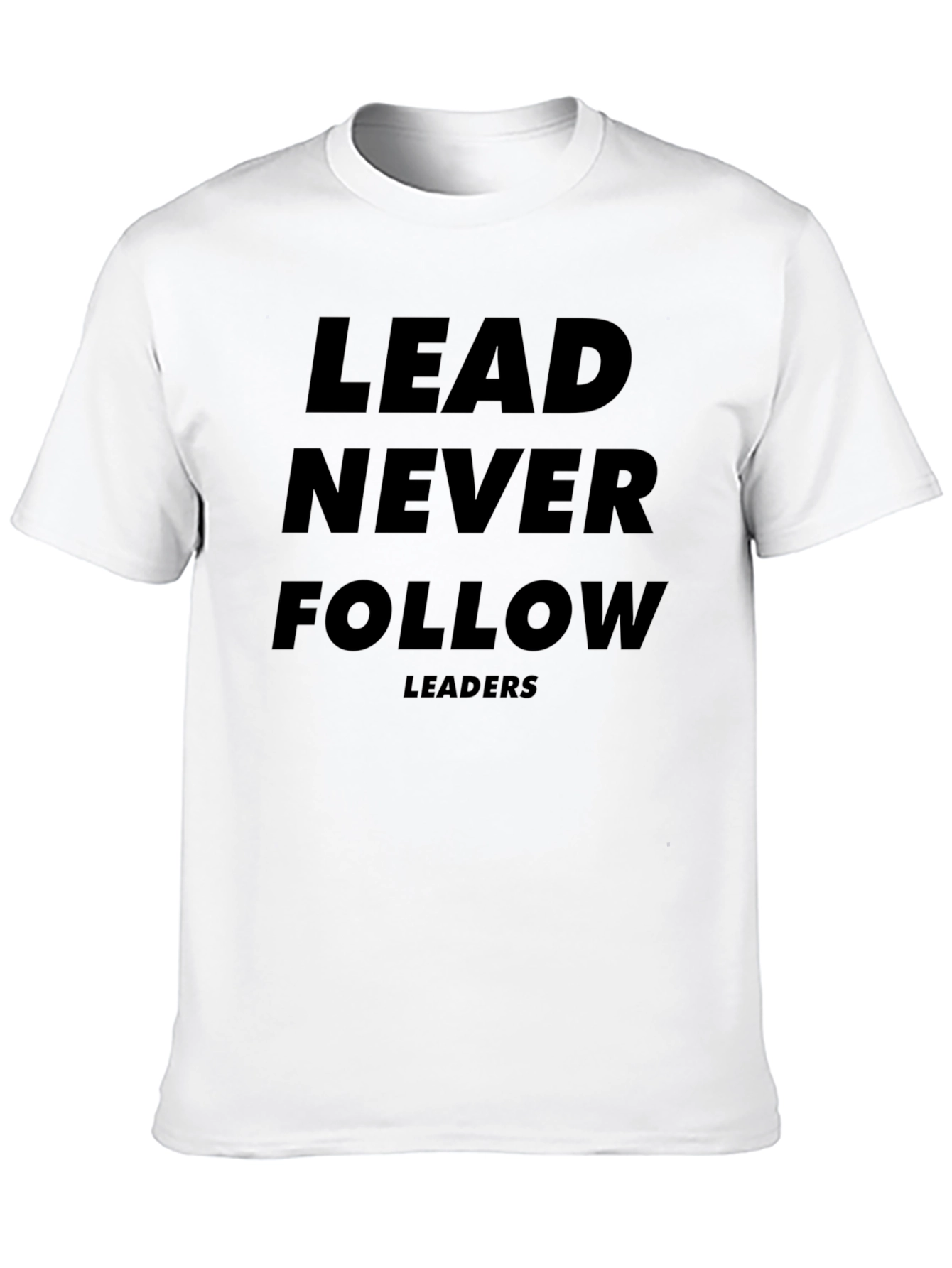 Lead Never Follow T-Shirt - Black Graphic Tee