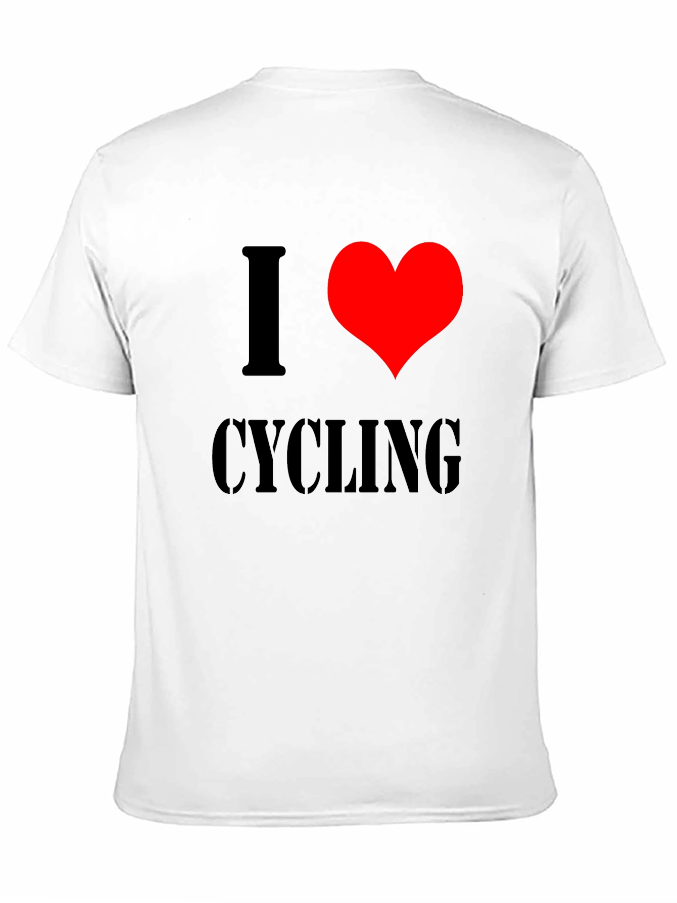 I Love Cycling Black T-Shirt