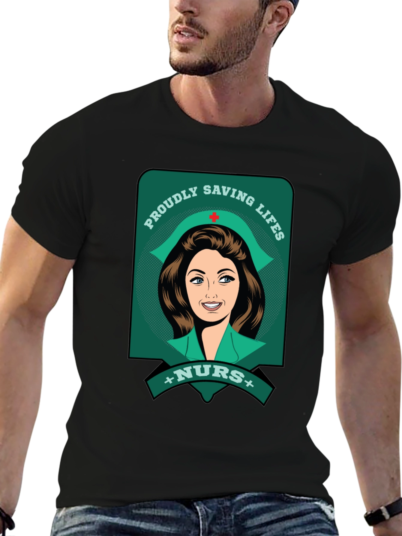 Proudly Saving Lives Nurse T-Shirt