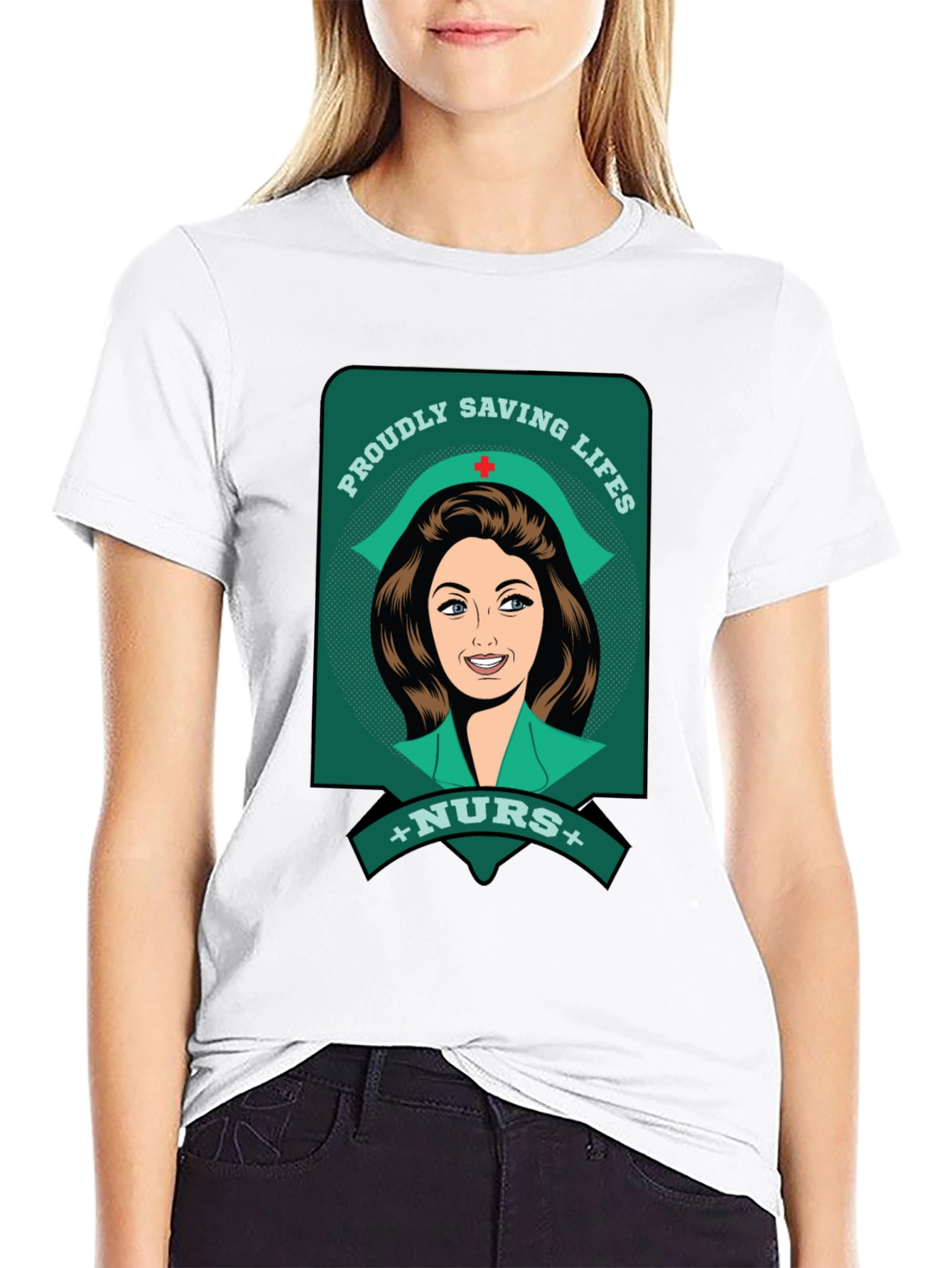 Proudly Saving Lives Nurse T-Shirt