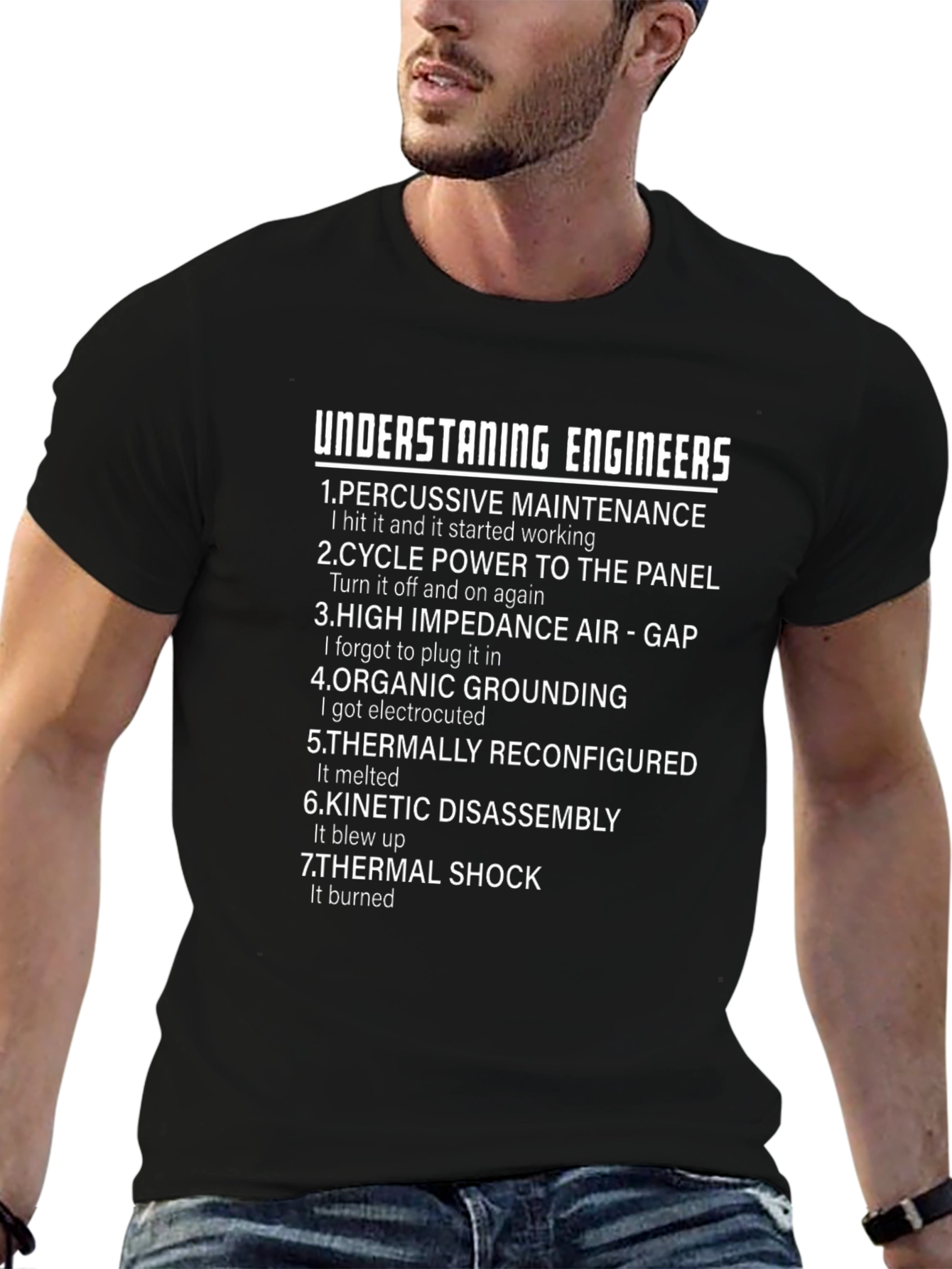 Understanding Engineers Black T-Shirt