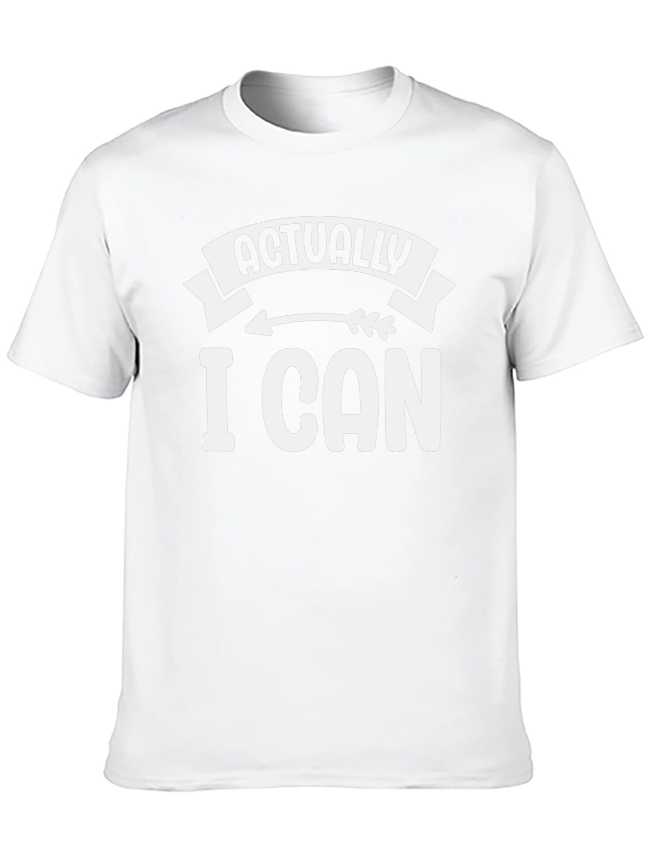 Actually I Can Black Graphic T-Shirt