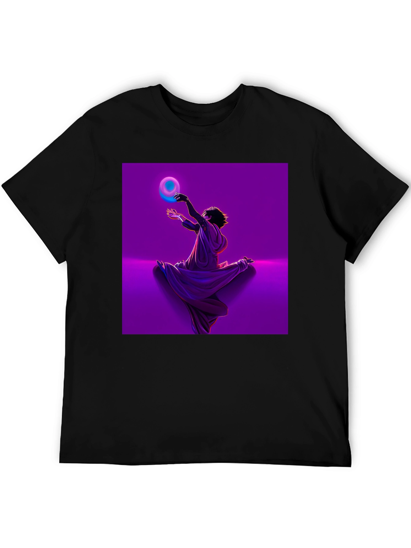 Mystic Orb Graphic Tee - Unisex Black T-Shirt