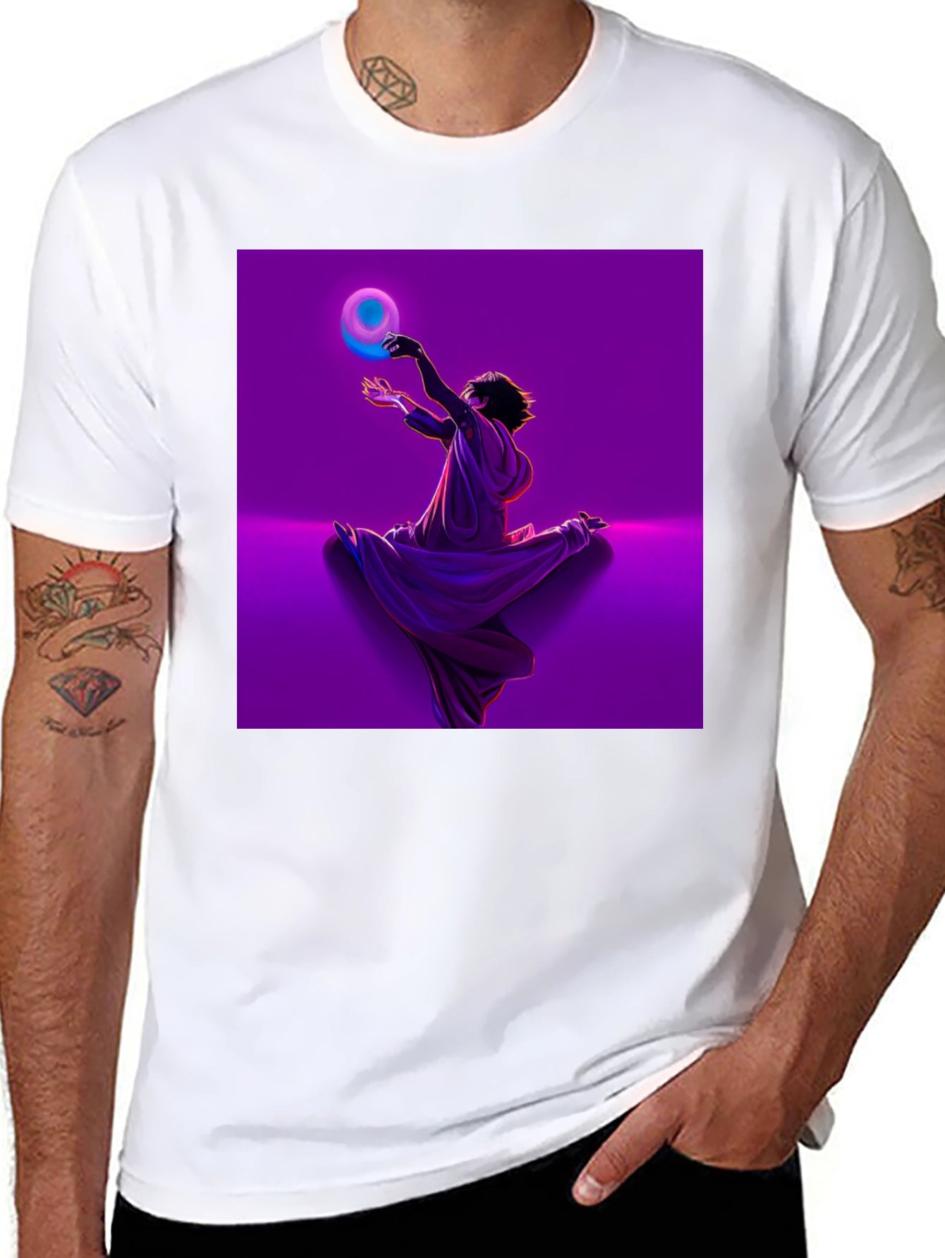 Mystic Orb Graphic Tee - Unisex Black T-Shirt