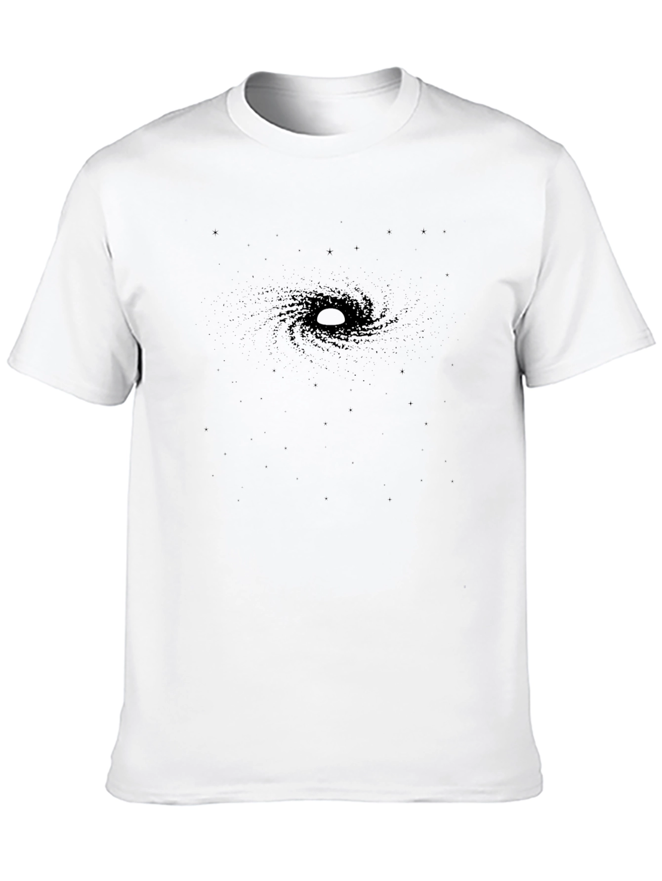 Black Hole Graphic Tee - Premium Black Cotton T-Shirt