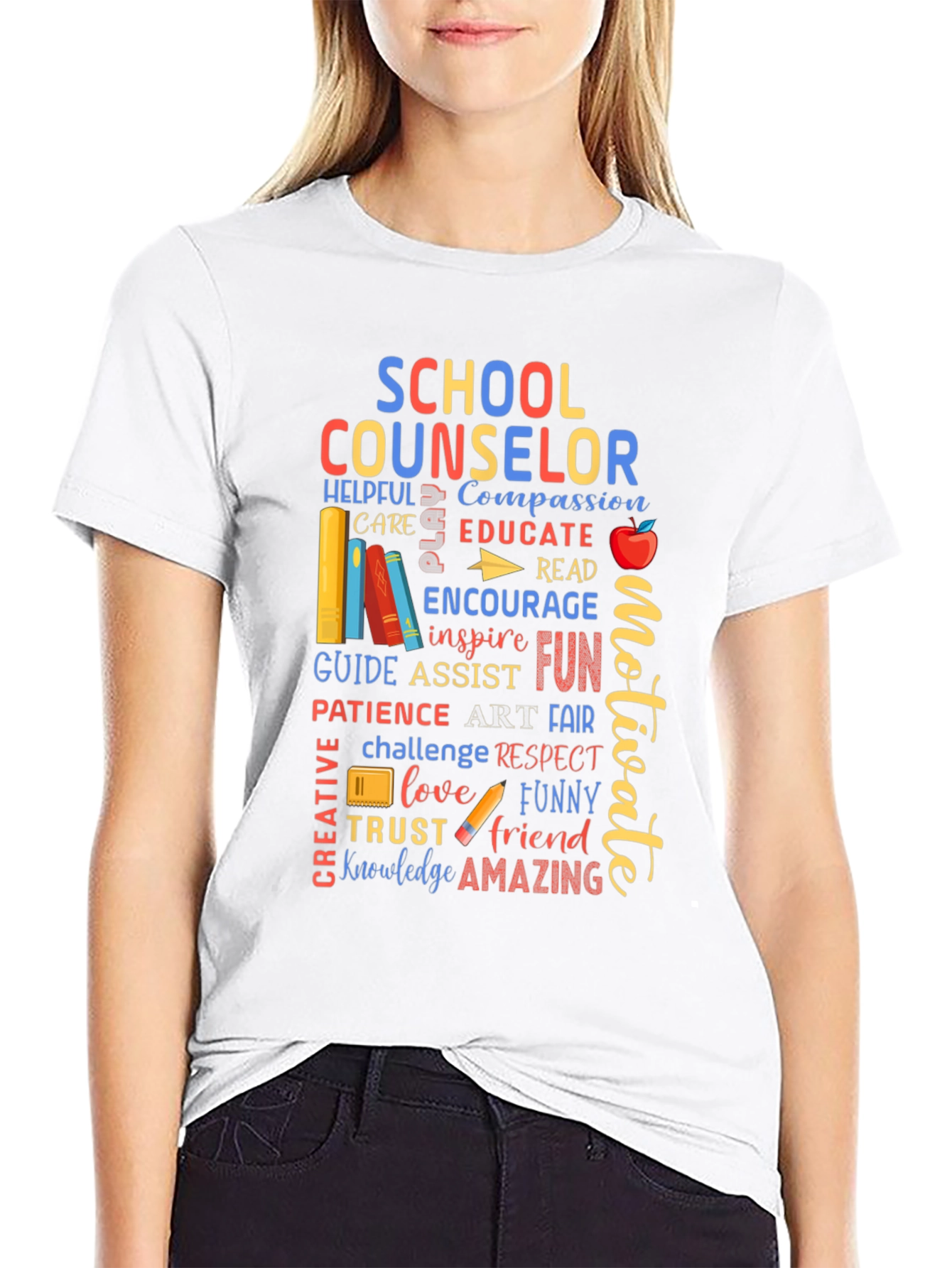 School Counselor Word Art T-Shirt