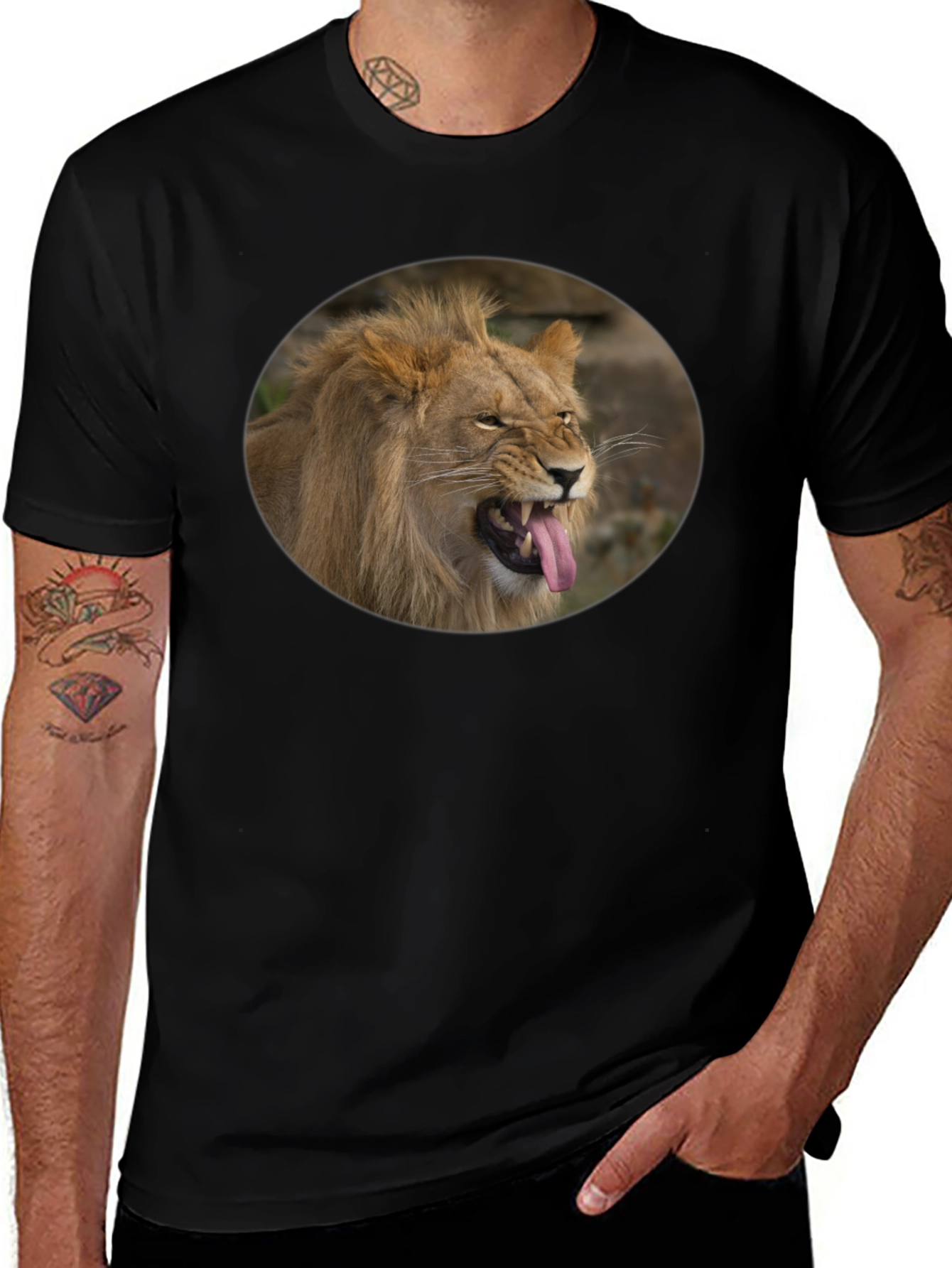 Lion Tongue T-Shirt - Mens Graphic Tee