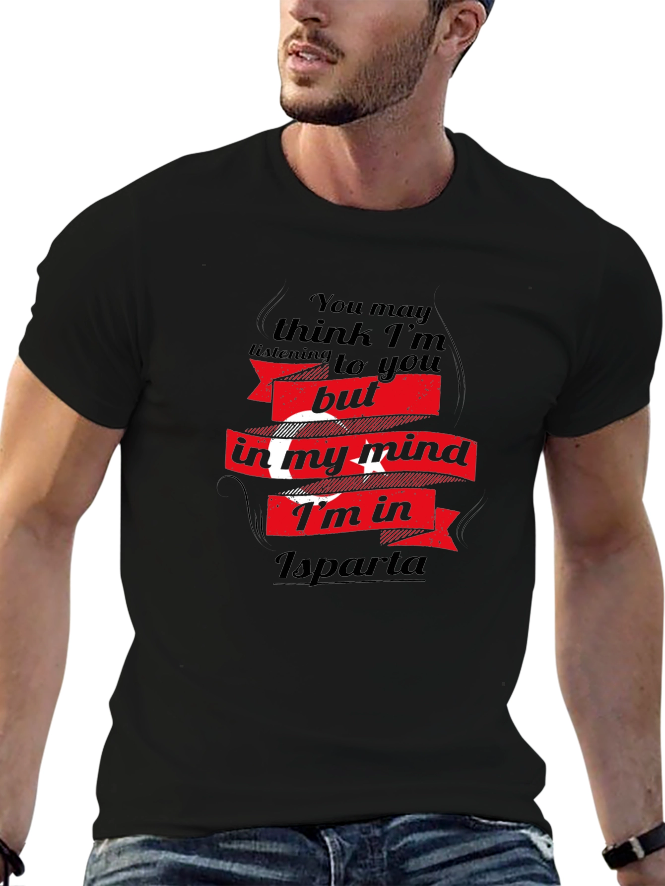 Isparta in My Mind Mens Black T-Shirt
