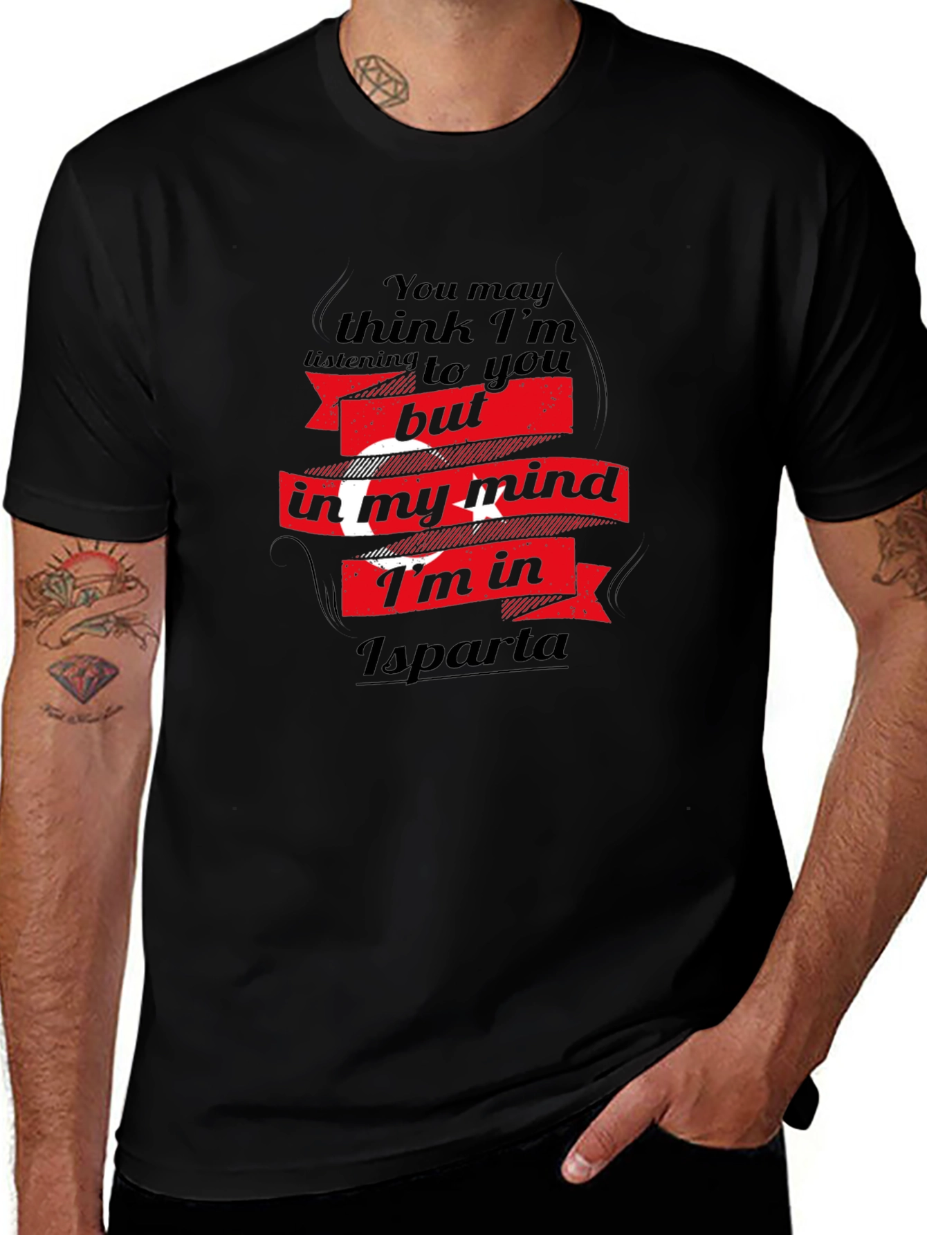 Isparta in My Mind Mens Black T-Shirt