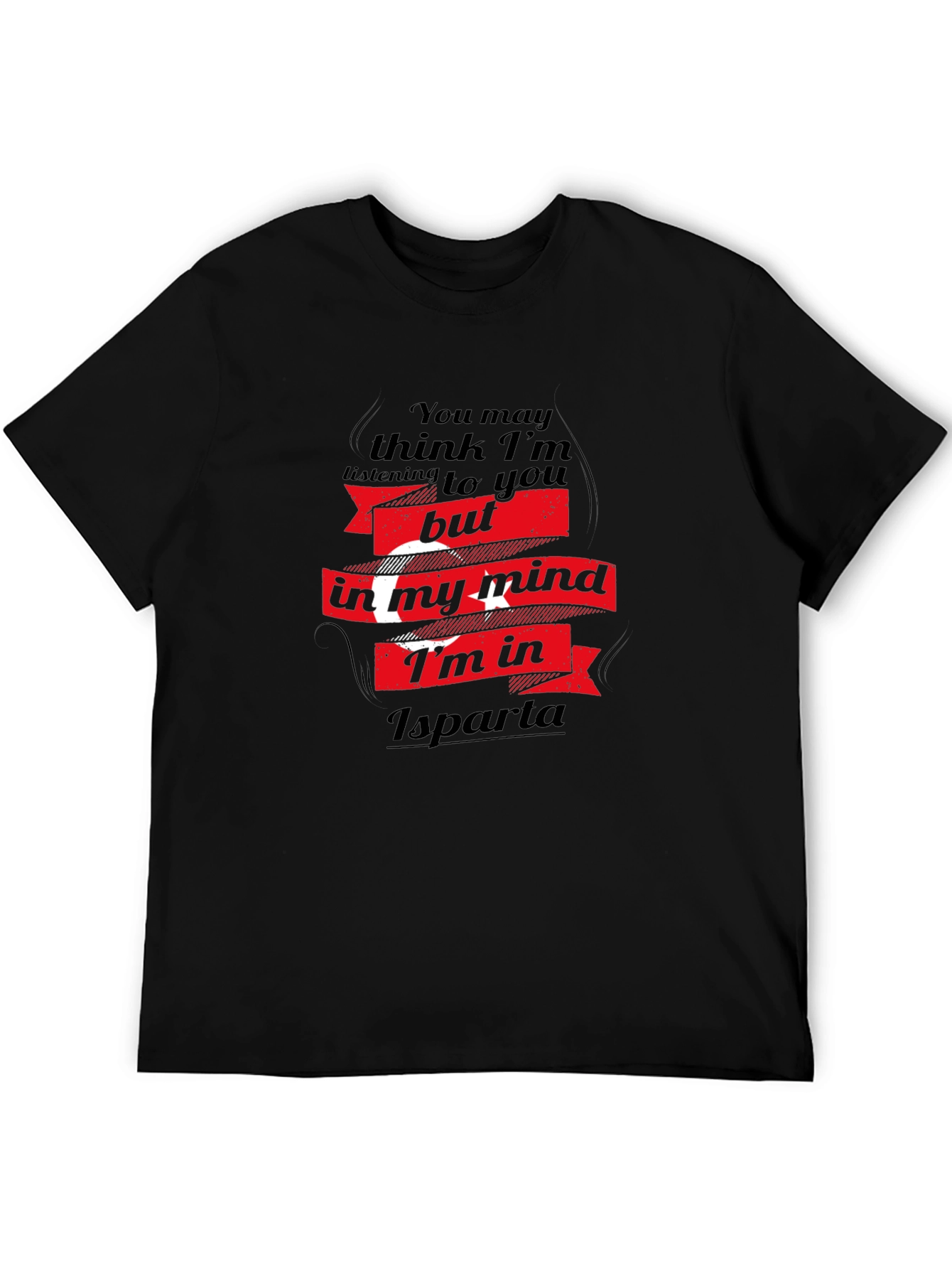 Isparta in My Mind Mens Black T-Shirt