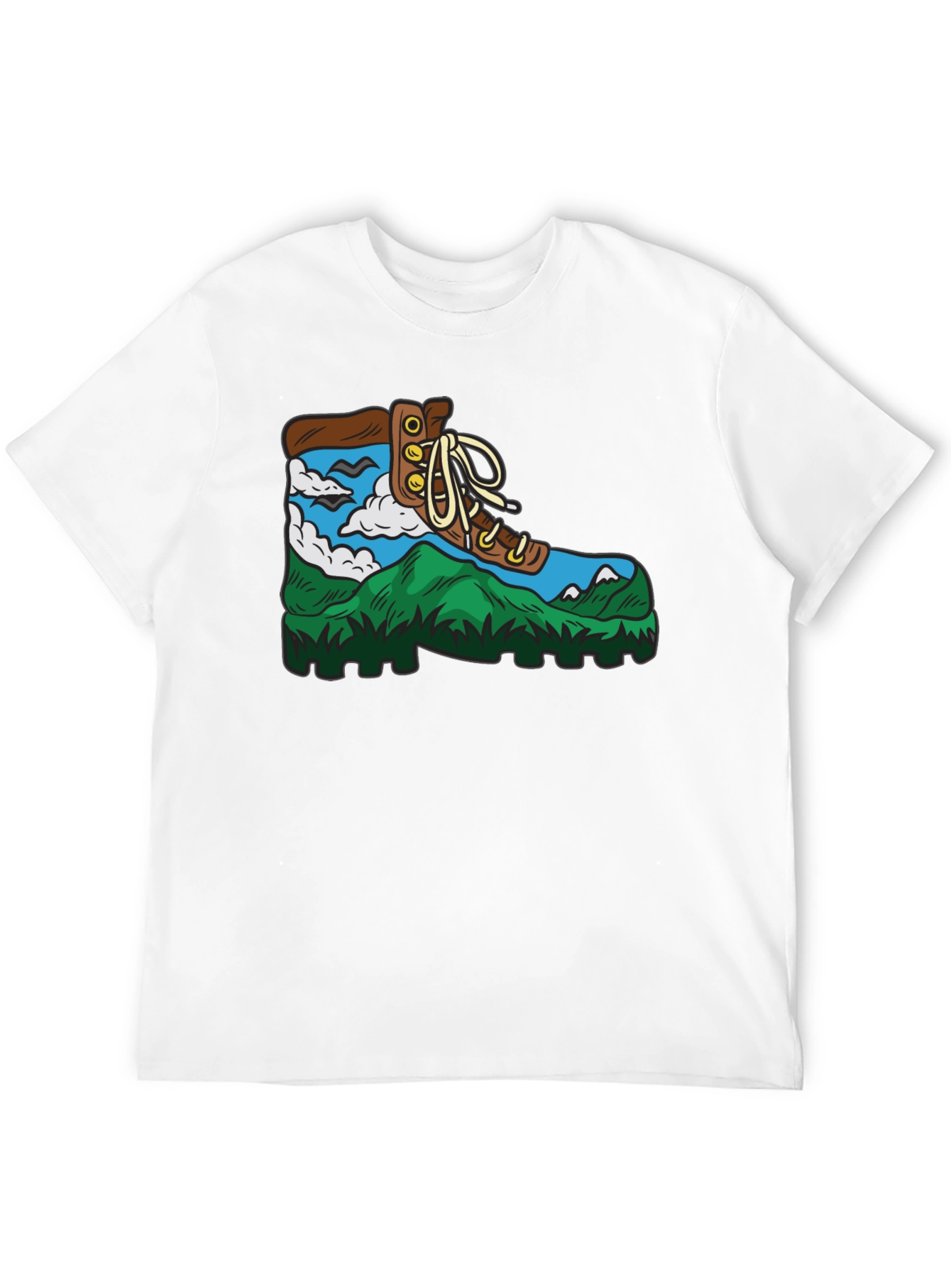 Nature Hiker Graphic T-Shirt - Black