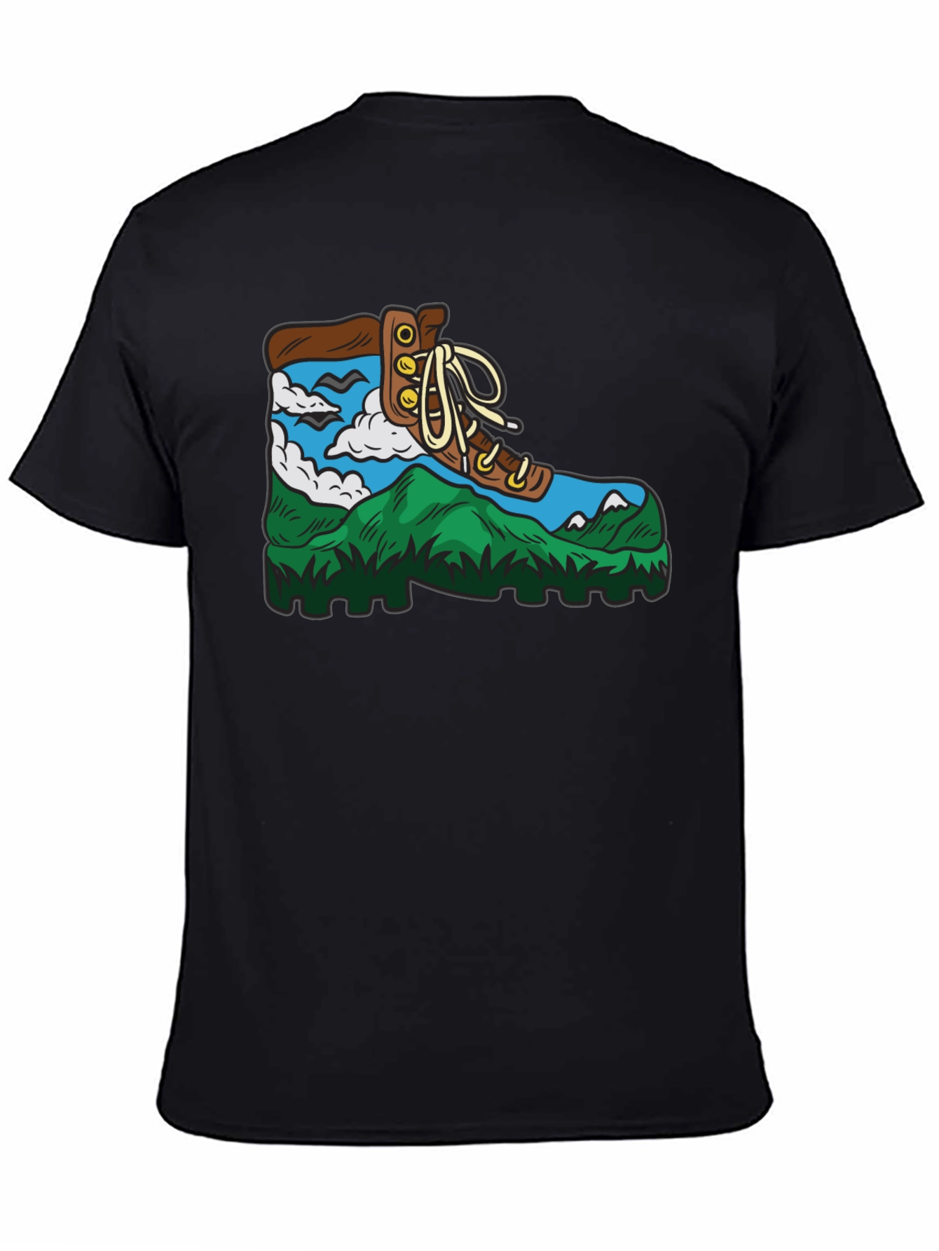 Nature Hiker Graphic T-Shirt - Black
