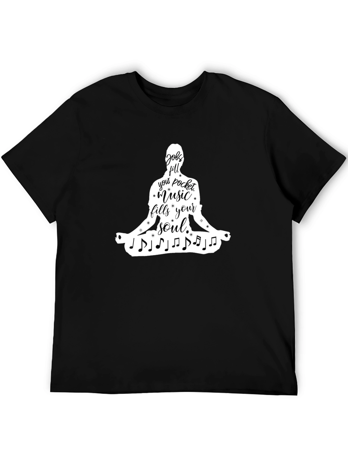 Music Fills Soul T-Shirt - Yoga Meditation Tee