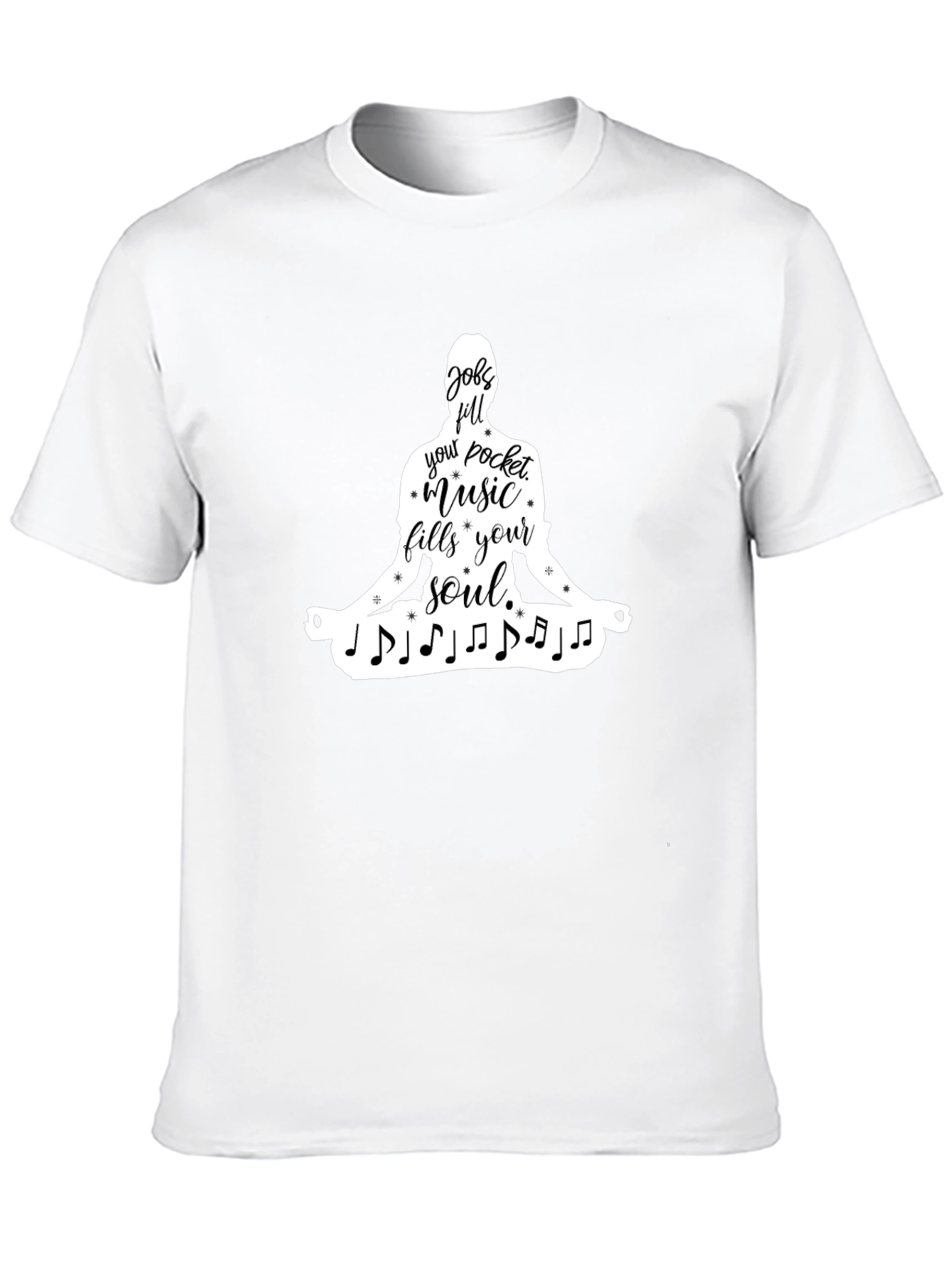 Music Fills Soul T-Shirt - Yoga Meditation Tee