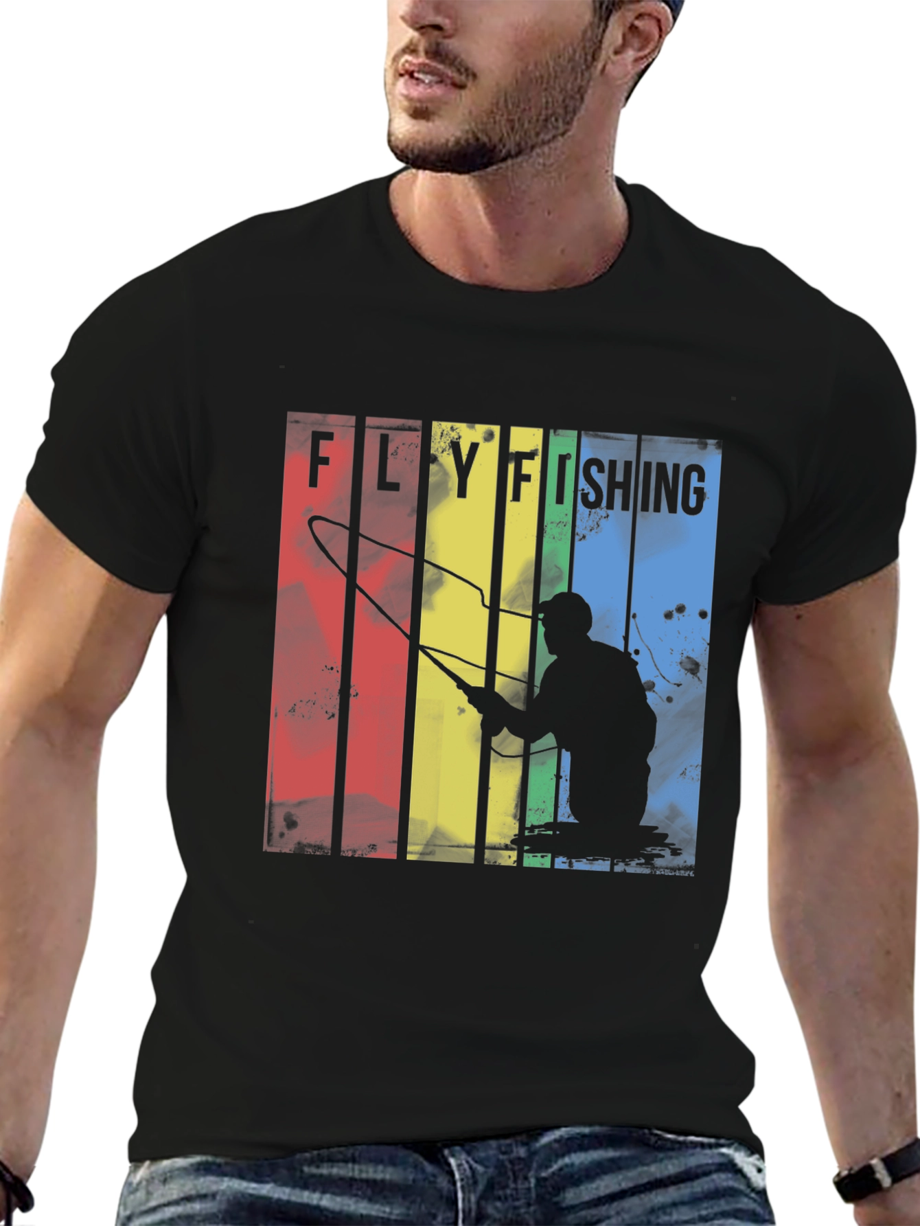 Fly Fishing Retro Graphic Tee