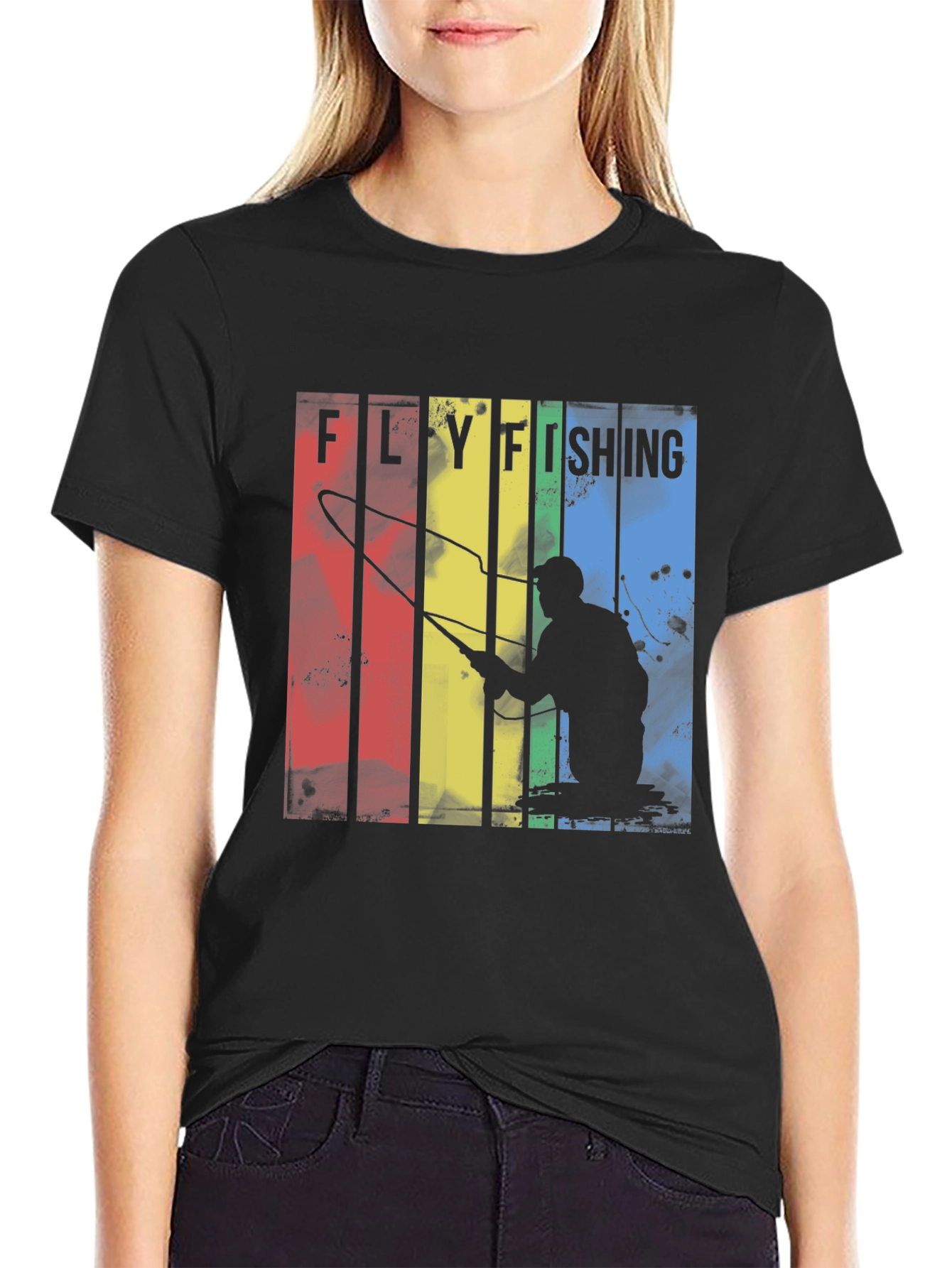 Fly Fishing Retro Graphic Tee