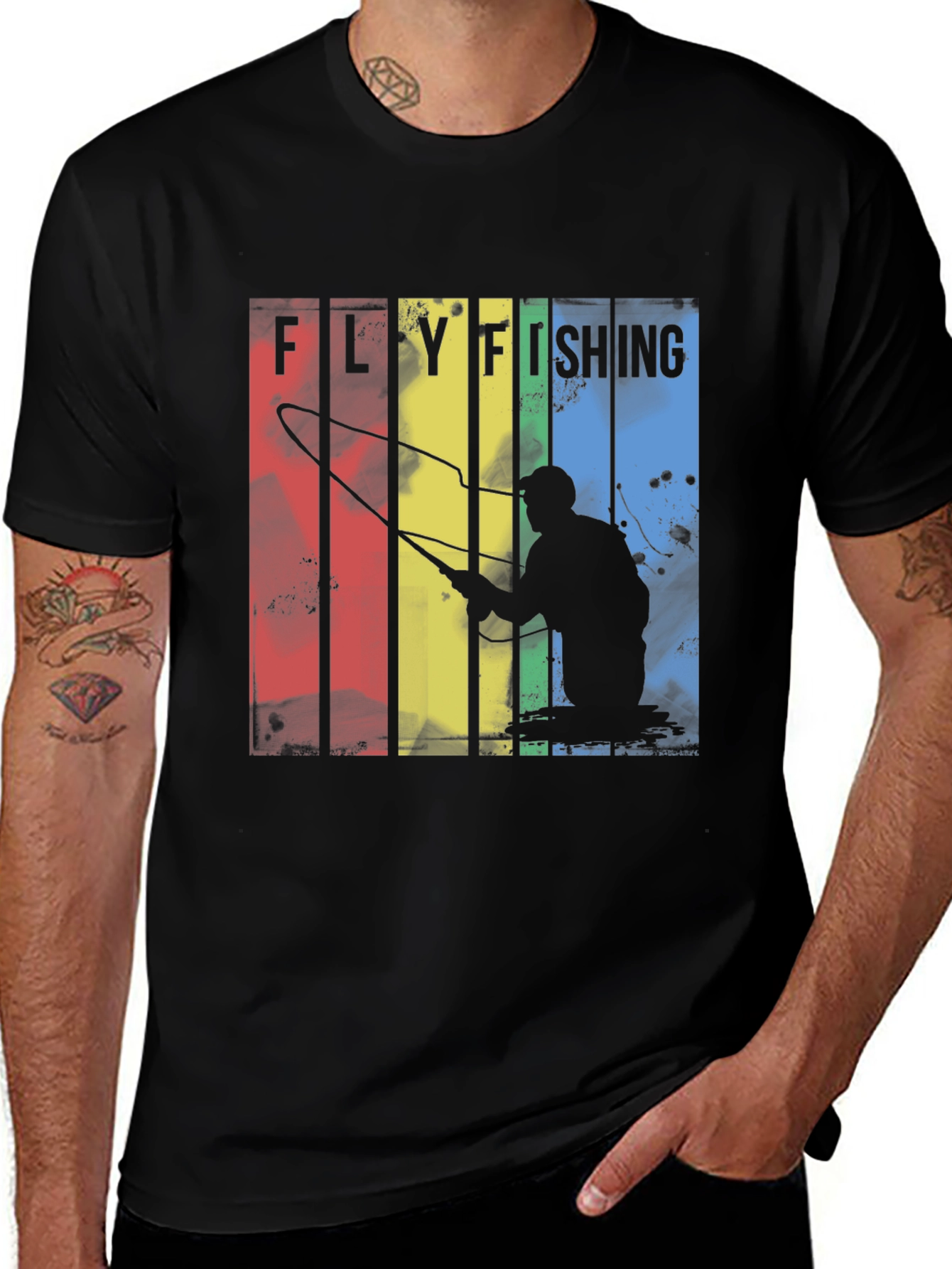 Fly Fishing Retro Graphic Tee