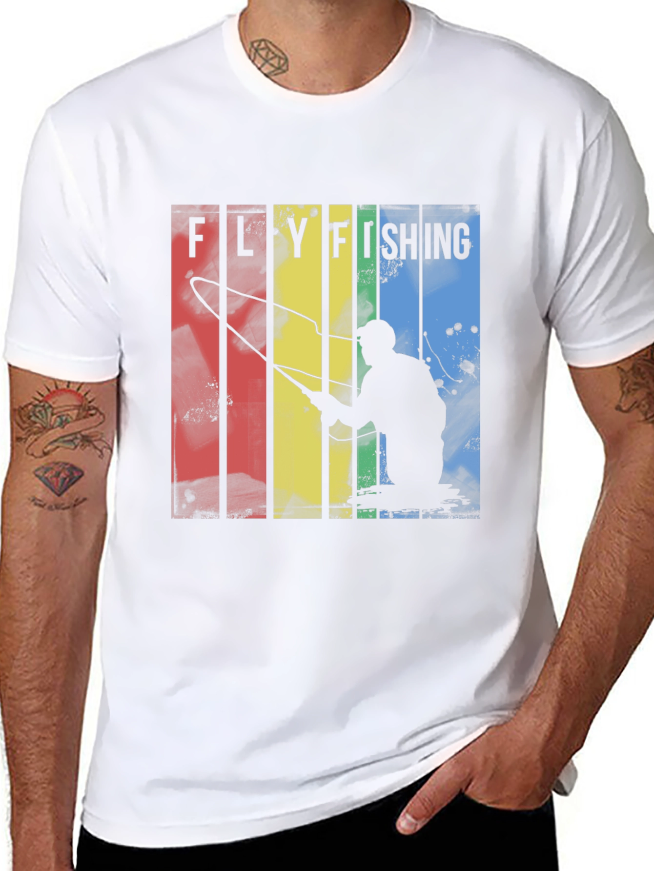 Fly Fishing Retro Graphic Tee