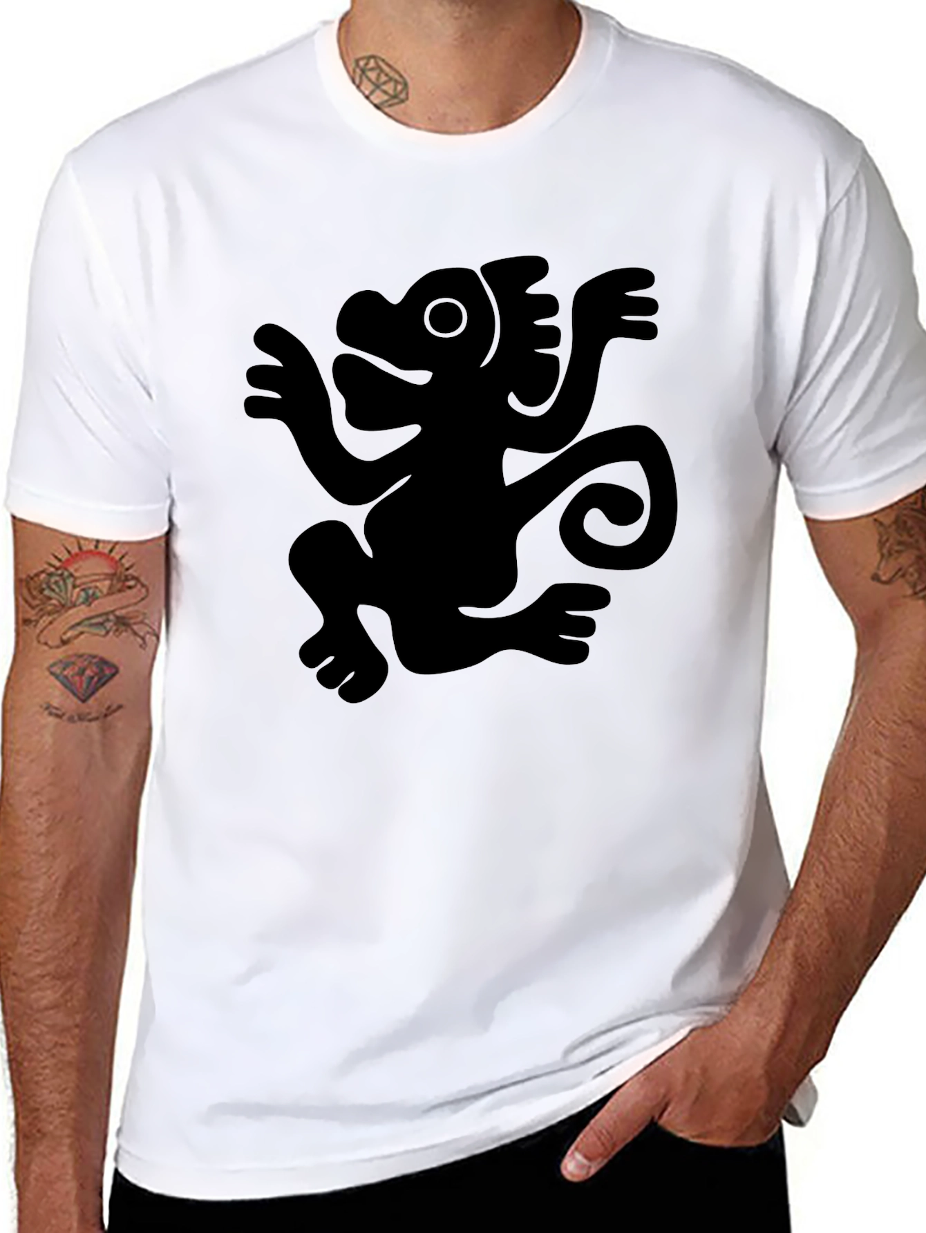 Monkey Graphic Black Tee