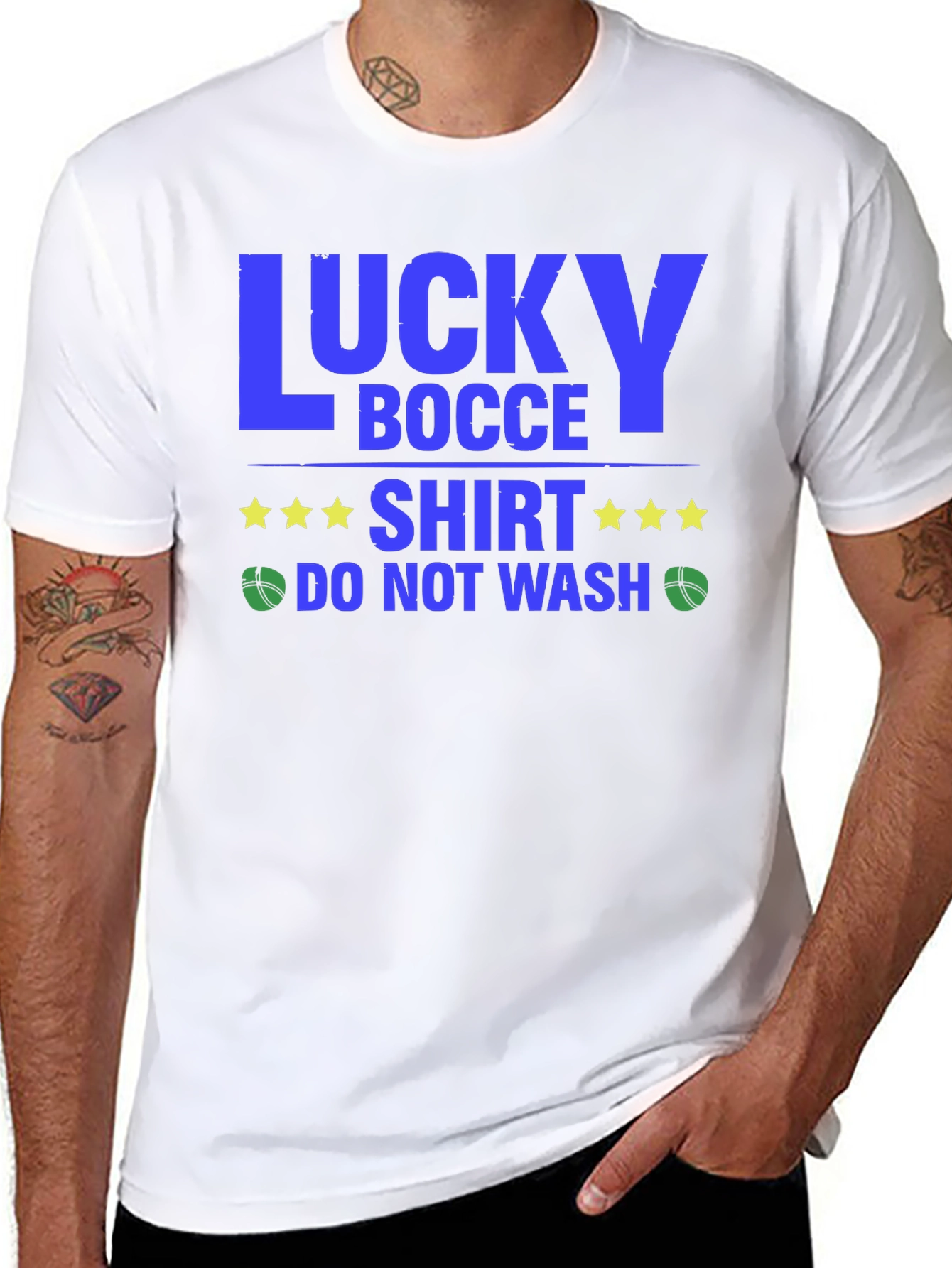 Lucky Bocce T-Shirt - Do Not Wash Novelty