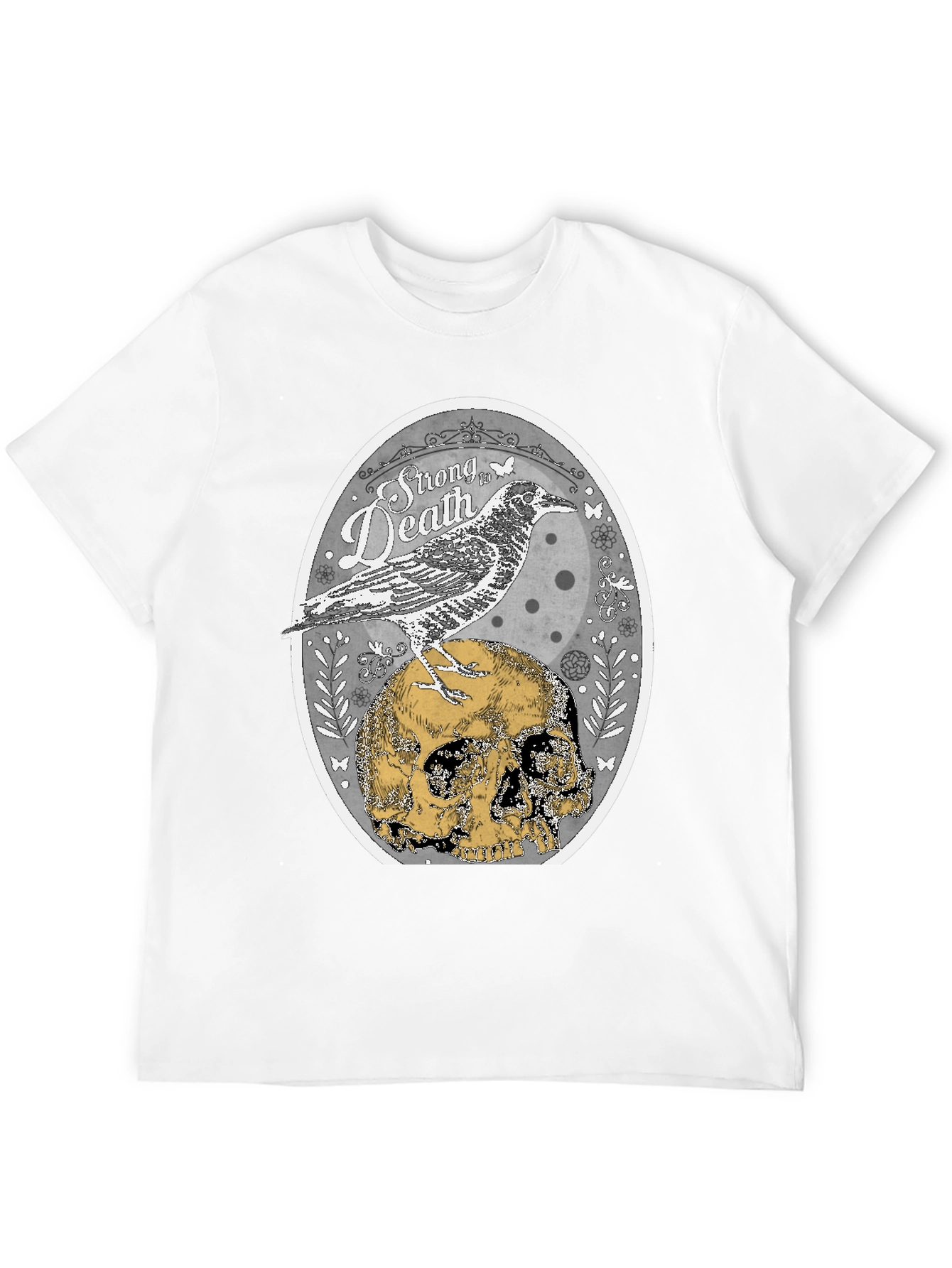 Raven & Skull Graphic T-Shirt - Strong in Death