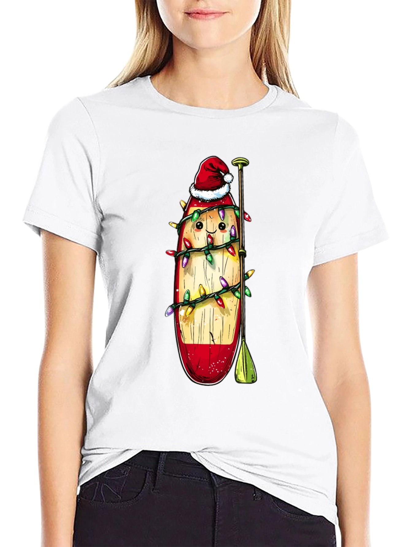 Festive Paddle Board Christmas T-Shirt