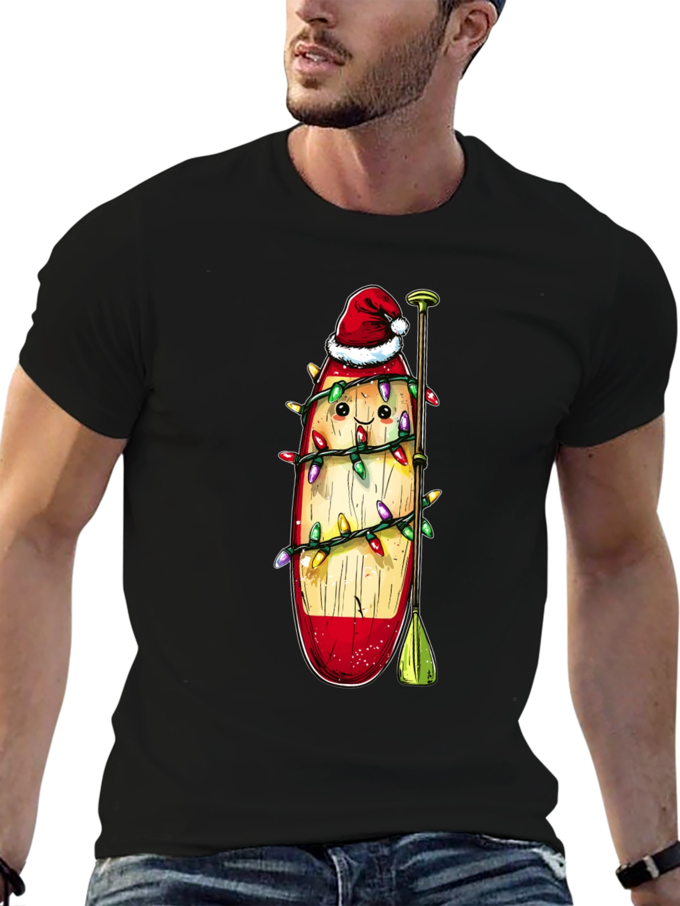 Festive Paddle Board Christmas T-Shirt