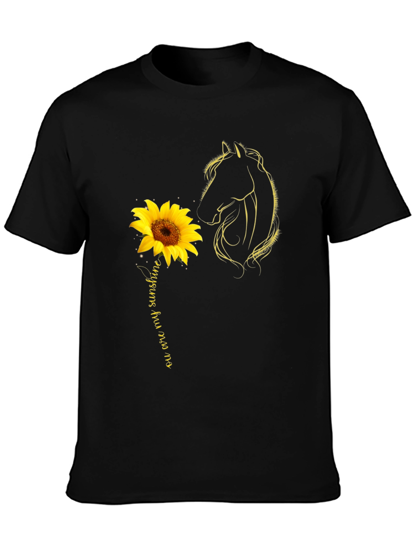 Sunflower Horse T-Shirt - You are my Sunshine