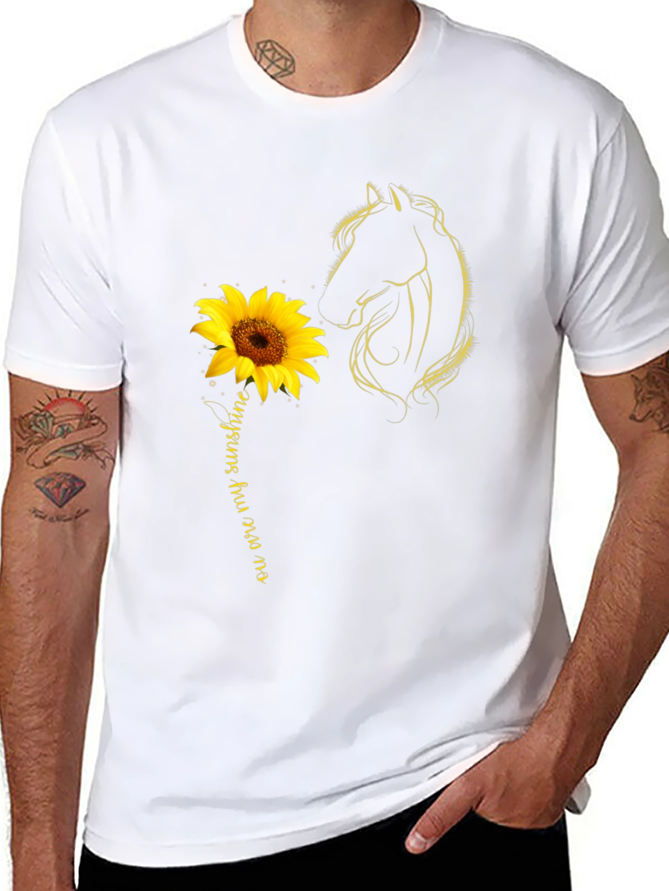 Sunflower Horse T-Shirt - You are my Sunshine