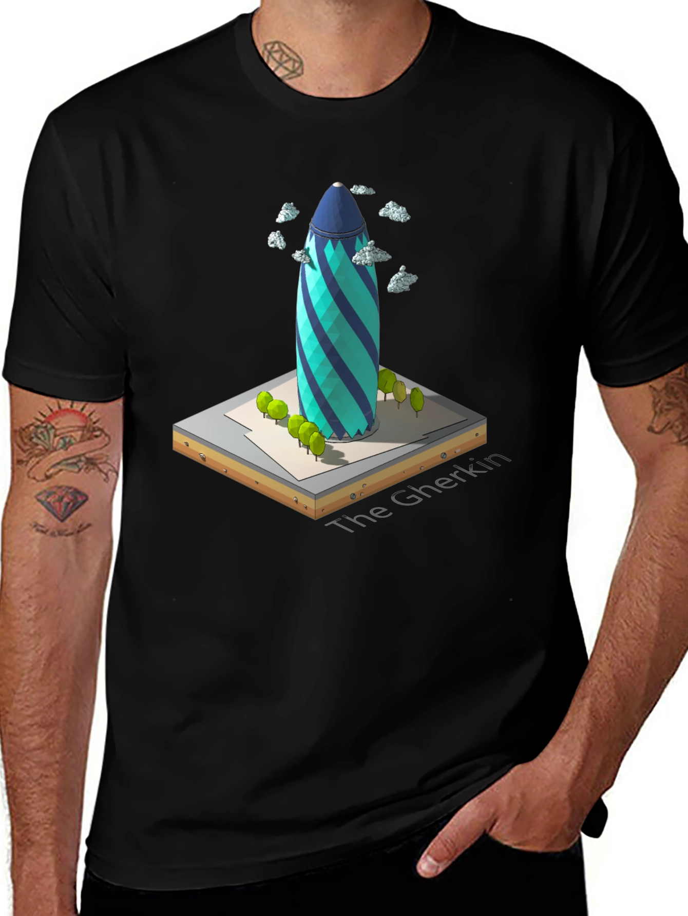 The Gherkin Building T-Shirt - Unique London Landmark Tee