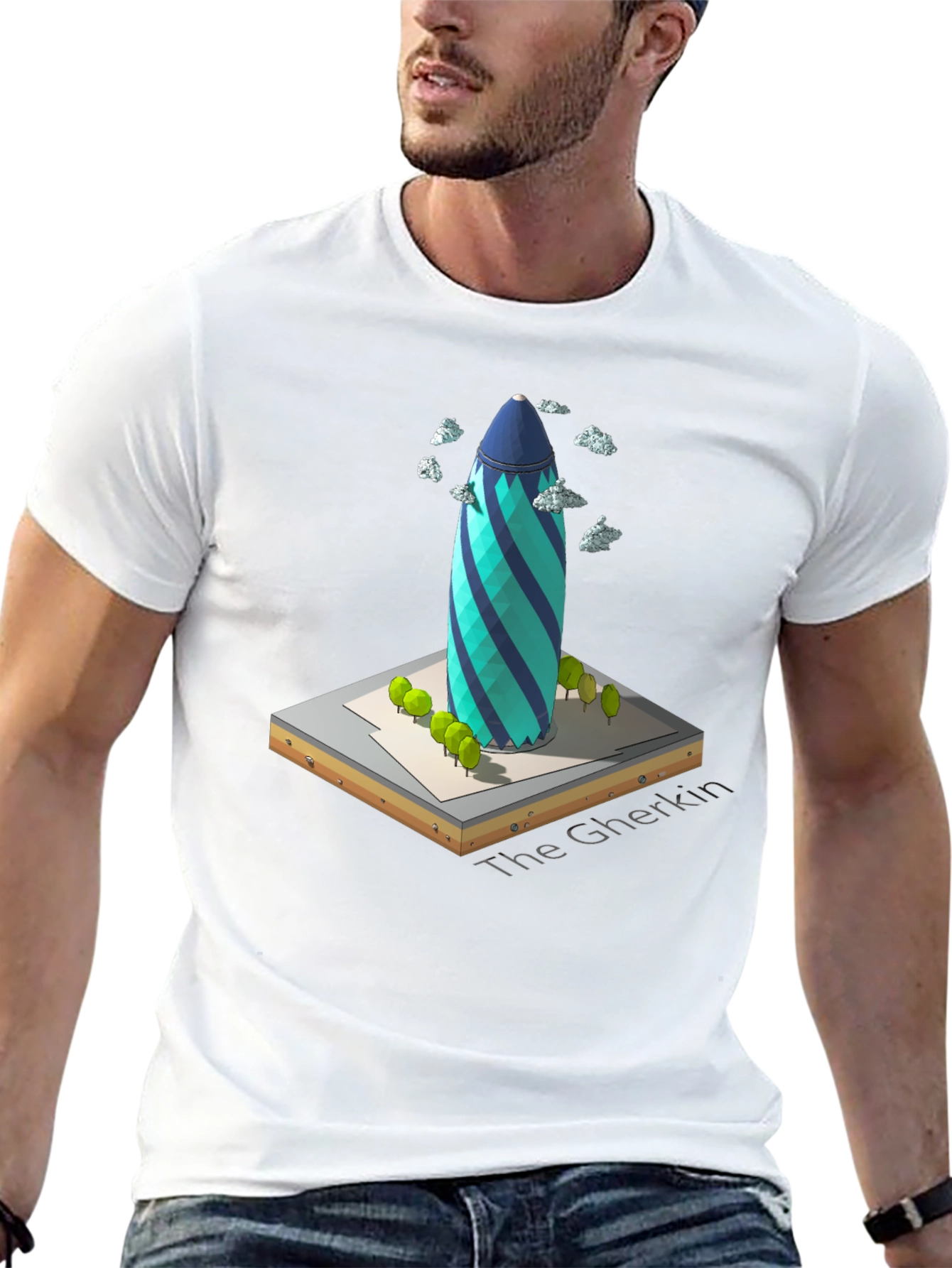 The Gherkin Building T-Shirt - Unique London Landmark Tee